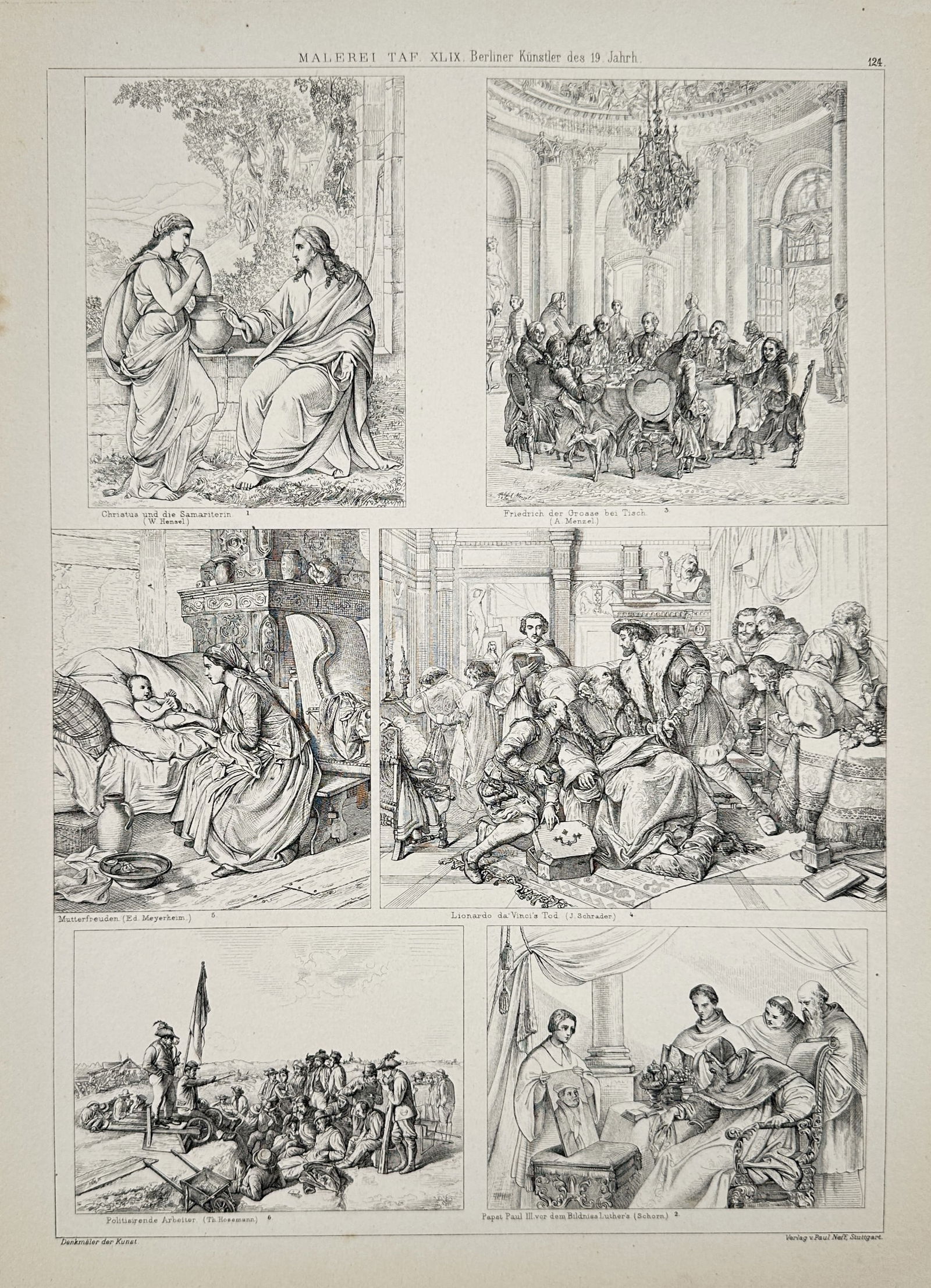 Paul Neff (19th Century) – Compilation of 19th Century Berlin Paintings – Engraving (19th (1 of 2)
