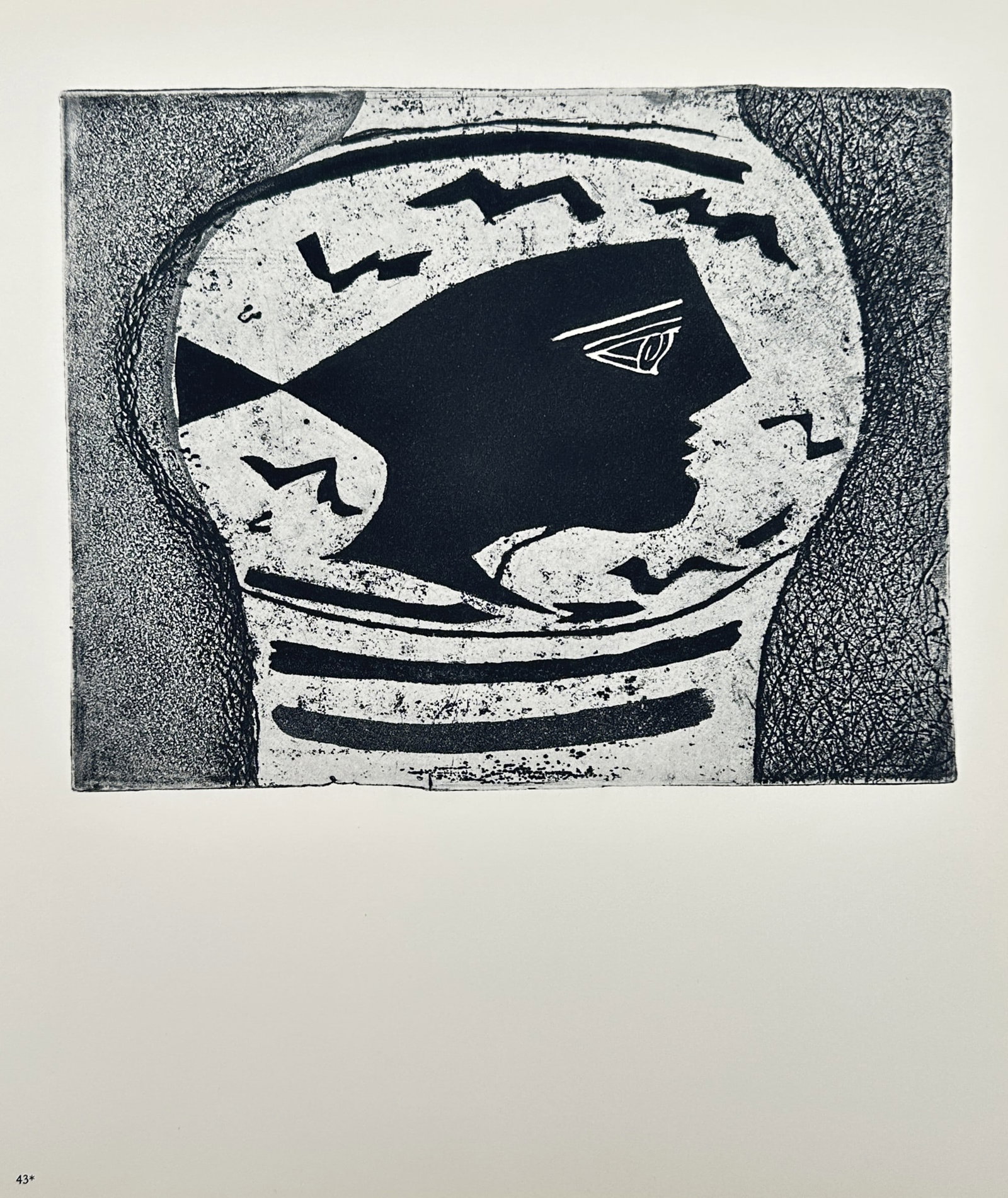 Georges Braque (1882–1963), after – View of a Profile on a Vase – Offset print (20th Century) (1 of 2)