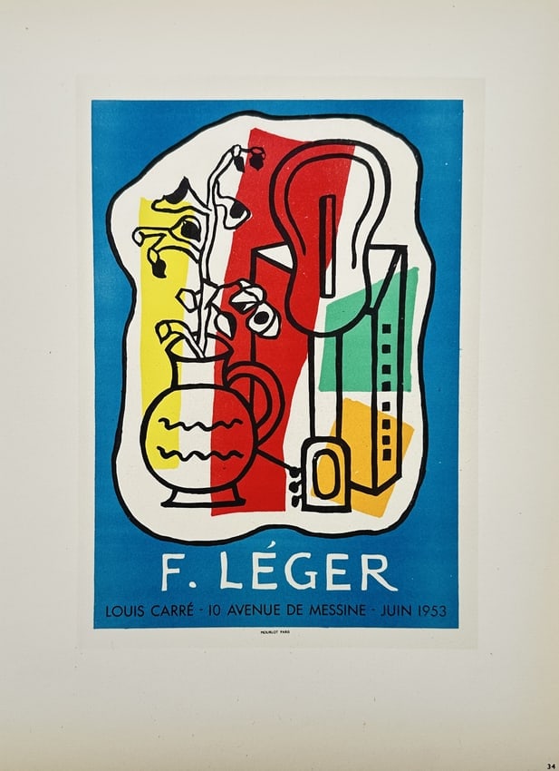 Fernand Léger (1881–1955), after – Poster for the Louis Carré Gallery – Lithograph (1959) (1 of 2)