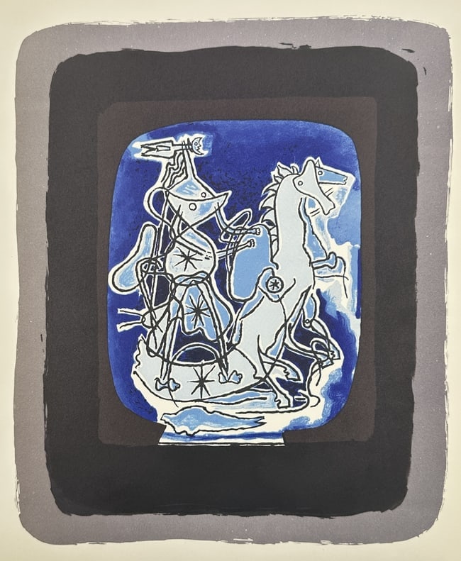 Georges Braque (1882–1963), after – Chariot (Char Bleu) – Lithograph (1959) (1 of 1)