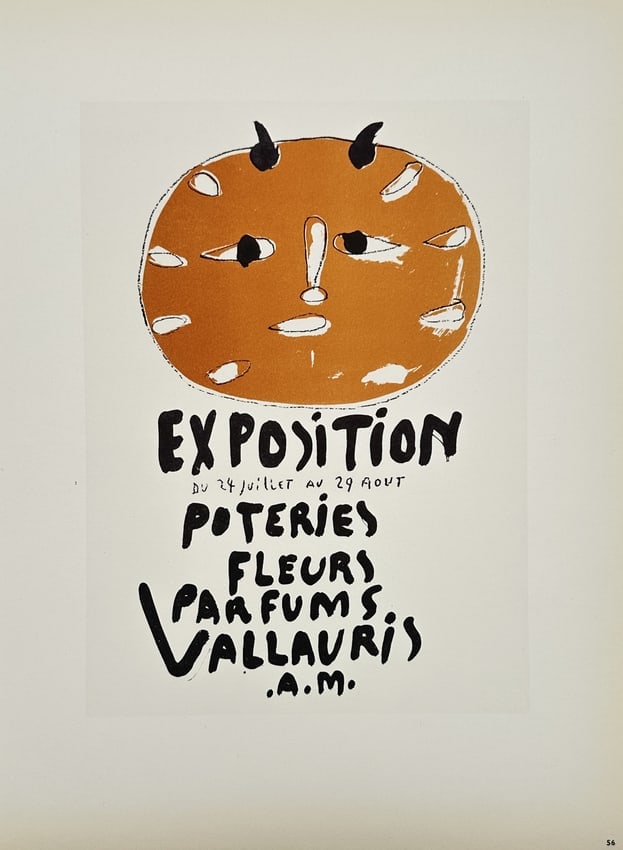Pablo Picasso, after – Poster for the Vallauris Exhibition of Pottery, Flowers, and Perfume (1 of 2)
