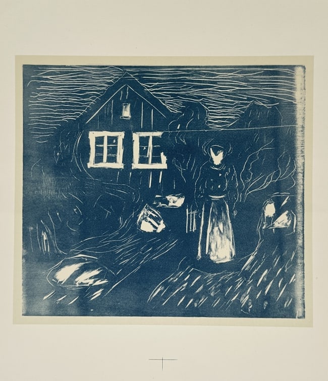 Edvard Munch (1863–1944), after – View of Starry Night – Offset print (20th Century) (1 of 1)