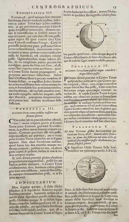 Athanasius Kircher (1602–1680) – View of Gravitational Paradoxes at the Center of the Earth (1 of 2)