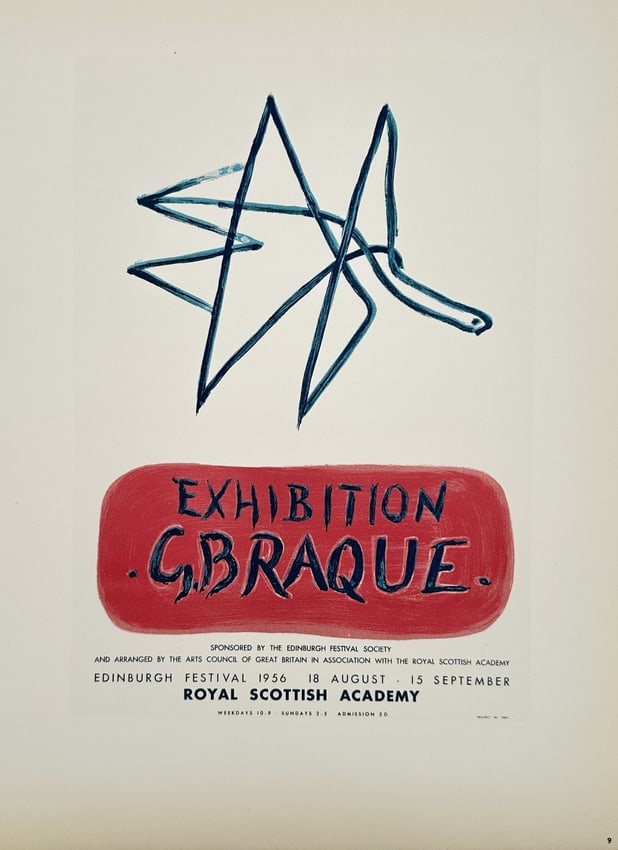 Georges Braque (1882–1963), after – Poster for the Edinburgh Festival Exhibition – Lithograph (1 of 2)