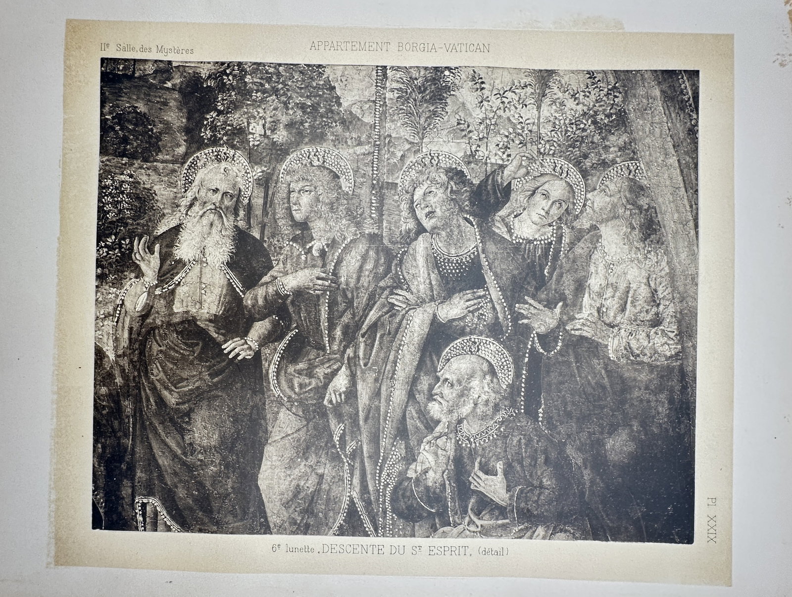Pinturicchio, after – View of the Descent of the Holy Spirit (Detail) – Photogravure (20th (1 of 2)