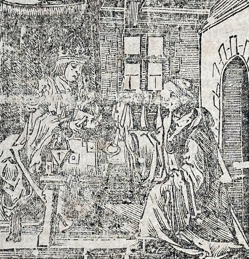 Sebastian Münster (1488–1552) – Coronation and Conflict of Louis IV – Woodcut (1544–1570) (1 of 3)
