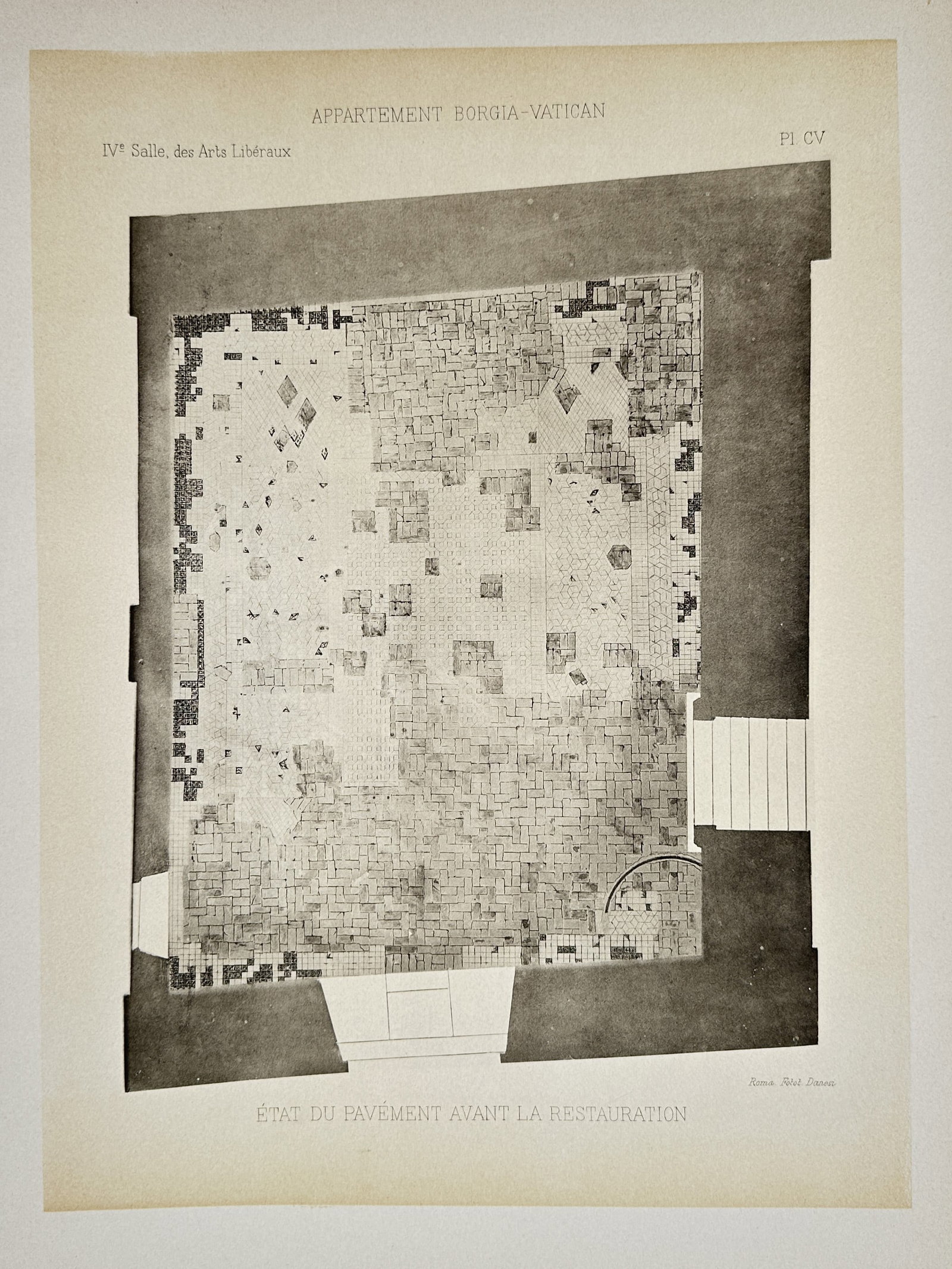 Pinturicchio, after – View of the Floor Condition: Hall of the Liberal Arts – Photogravure (20th (1 of 2)
