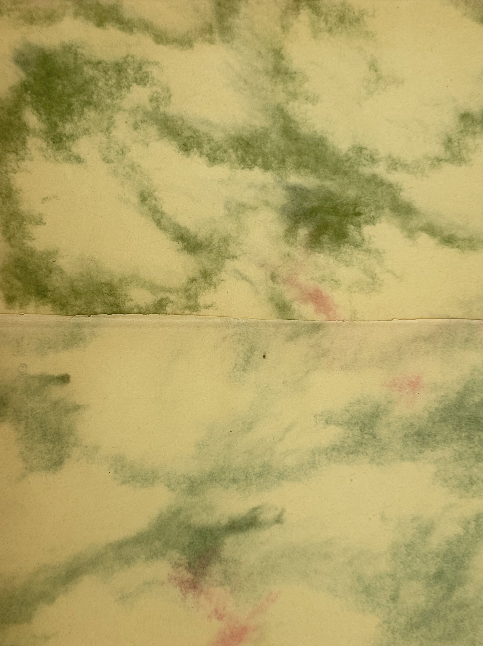 Olle Bossler – Set of 2: View of Marbled Paper Sample – Hand-marbled paper (Mid-20th Century) (1 of 2)
