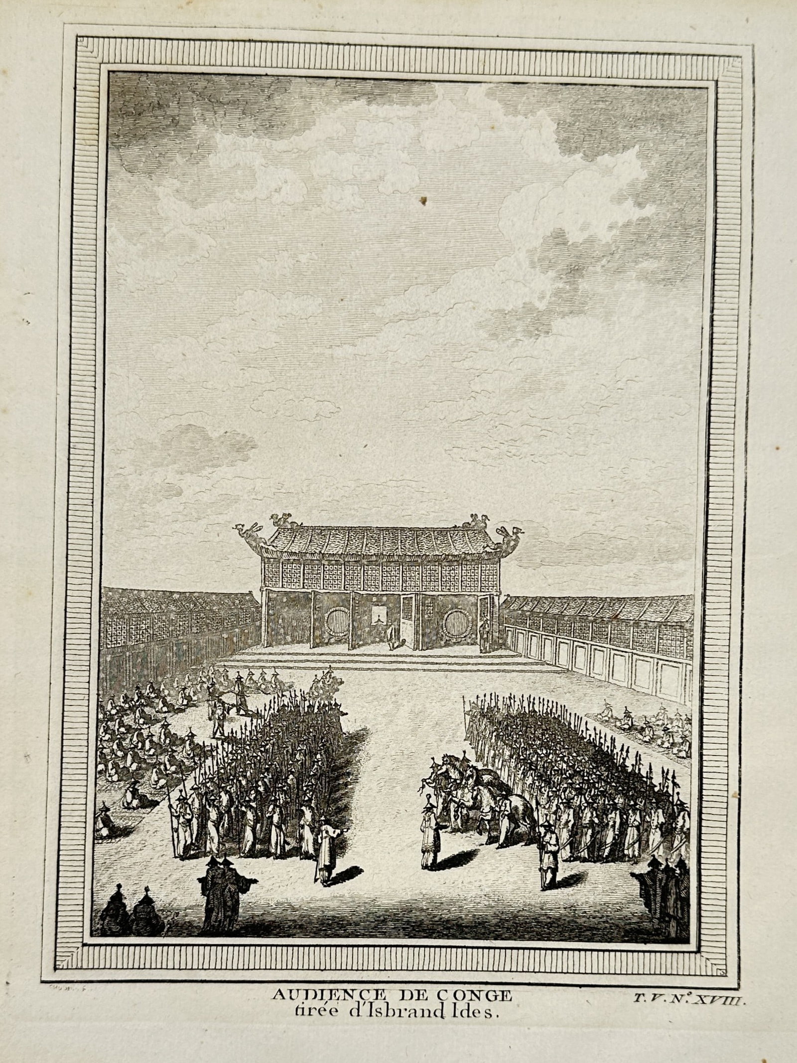 Antoine François Prevost (1697–1763) – Farewell Audience of Evert Ysbrants Ides in China (1 of 2)