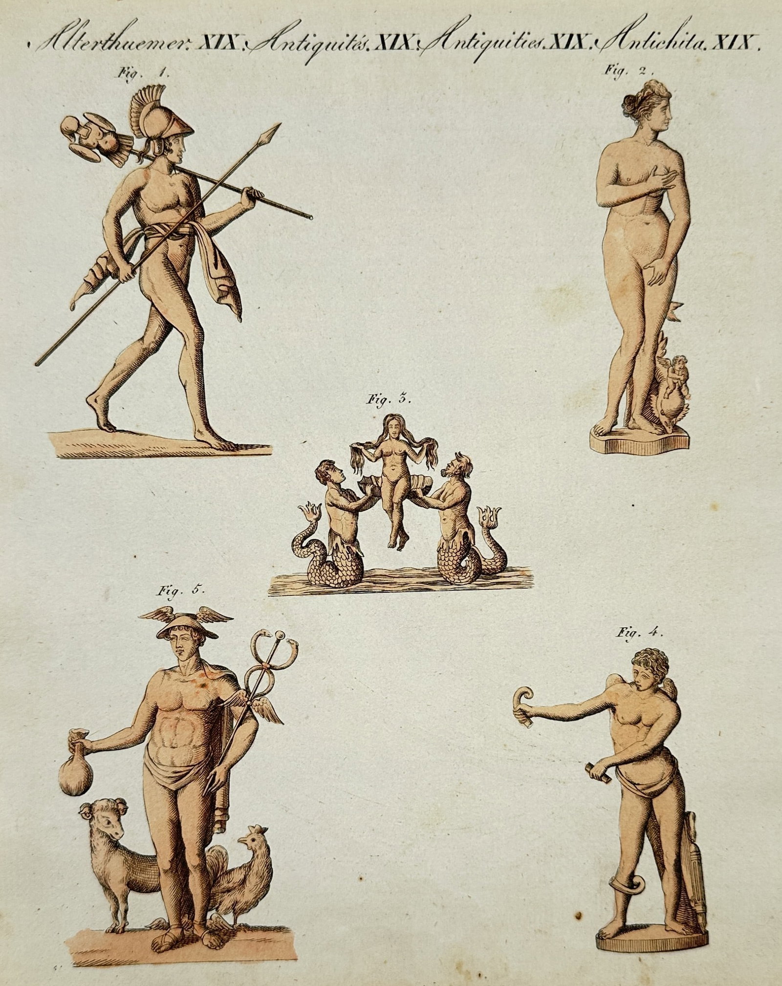 Friedrich Justin Bertuch – Studies of Classical Statues and Mythological Figures (1 of 2)