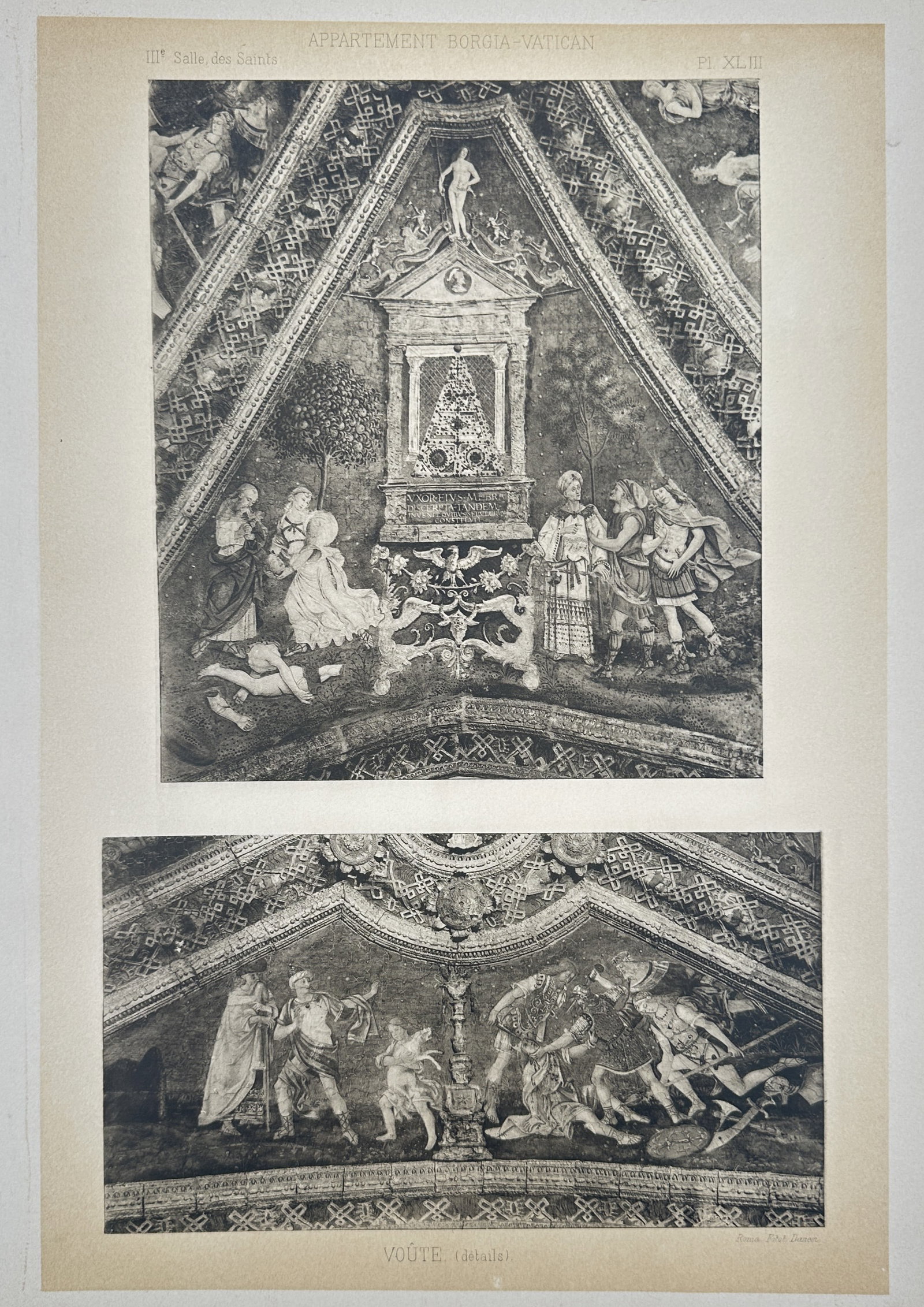 Pinturicchio, after – Decorative Studies of the Borgia Vault – Photogravure (20th Century) (1 of 2)