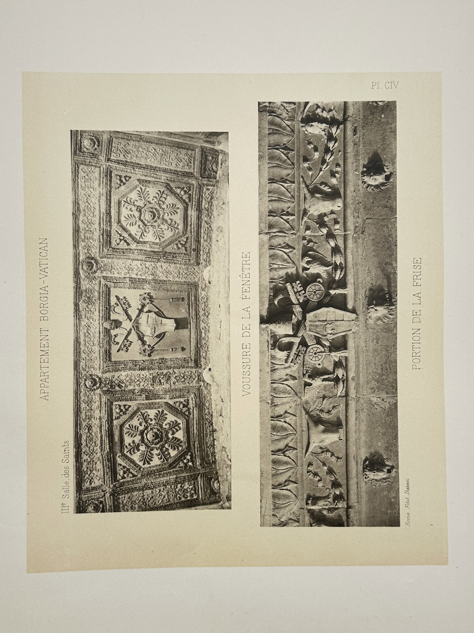 Pinturicchio, after – Architectural Details of the Hall of the Saints – Photogravure (20th (1 of 2)
