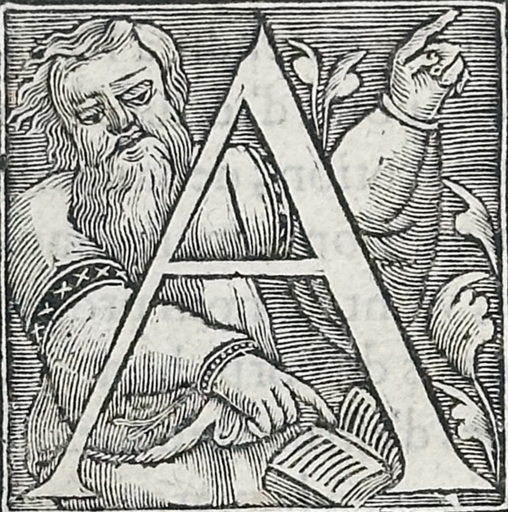 Pietro Andrea Mattioli – Translator's Preface from Mattioli's Dioscorides – Woodcut (1572) (1 of 3)