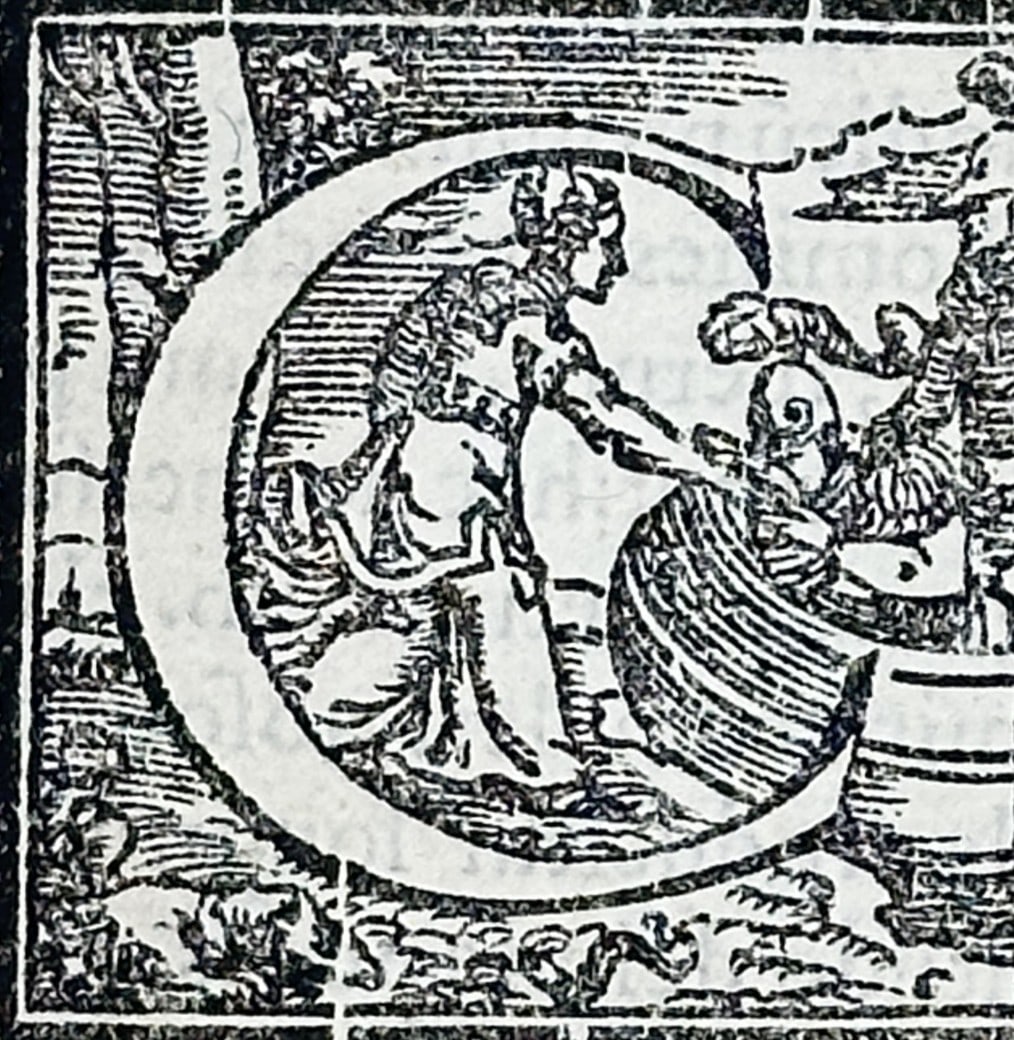 Sebastiano Serlio (1475–1554) – Ad Illustrissimam Navarrae Reginam – Woodcut (1551): "Ad Illustrissimam Navarrae Reginam" is a dedicatory page from the fifth volume of Serlio's architectural treatises, addressing the Queen of Navarre and discussing the significance of ecclesiastical a