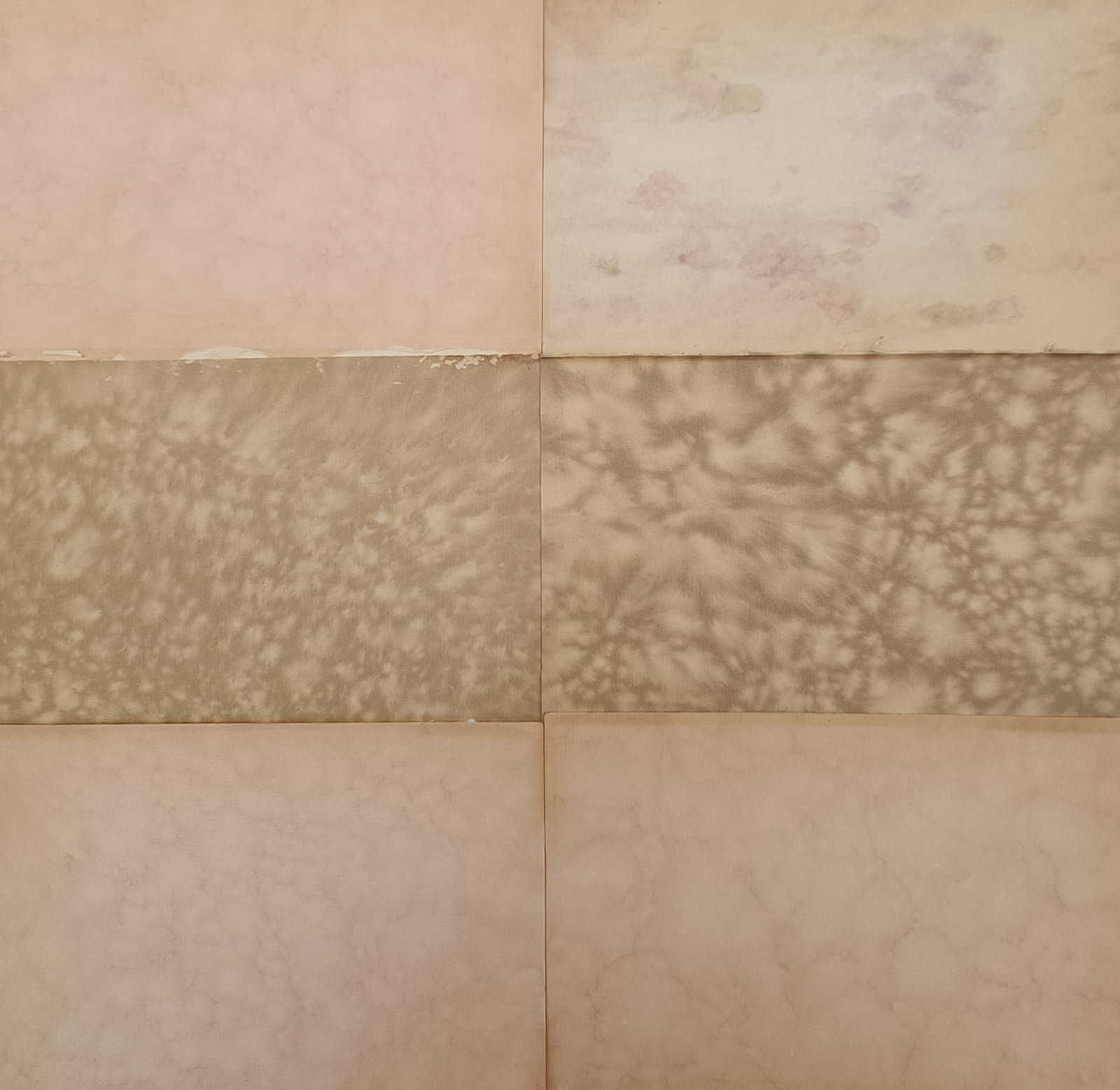 Unknown Artist – Set of 6: Marbled and Spattered Bookbinding Papers – Marbled paper (c. 1880s) (1 of 2)