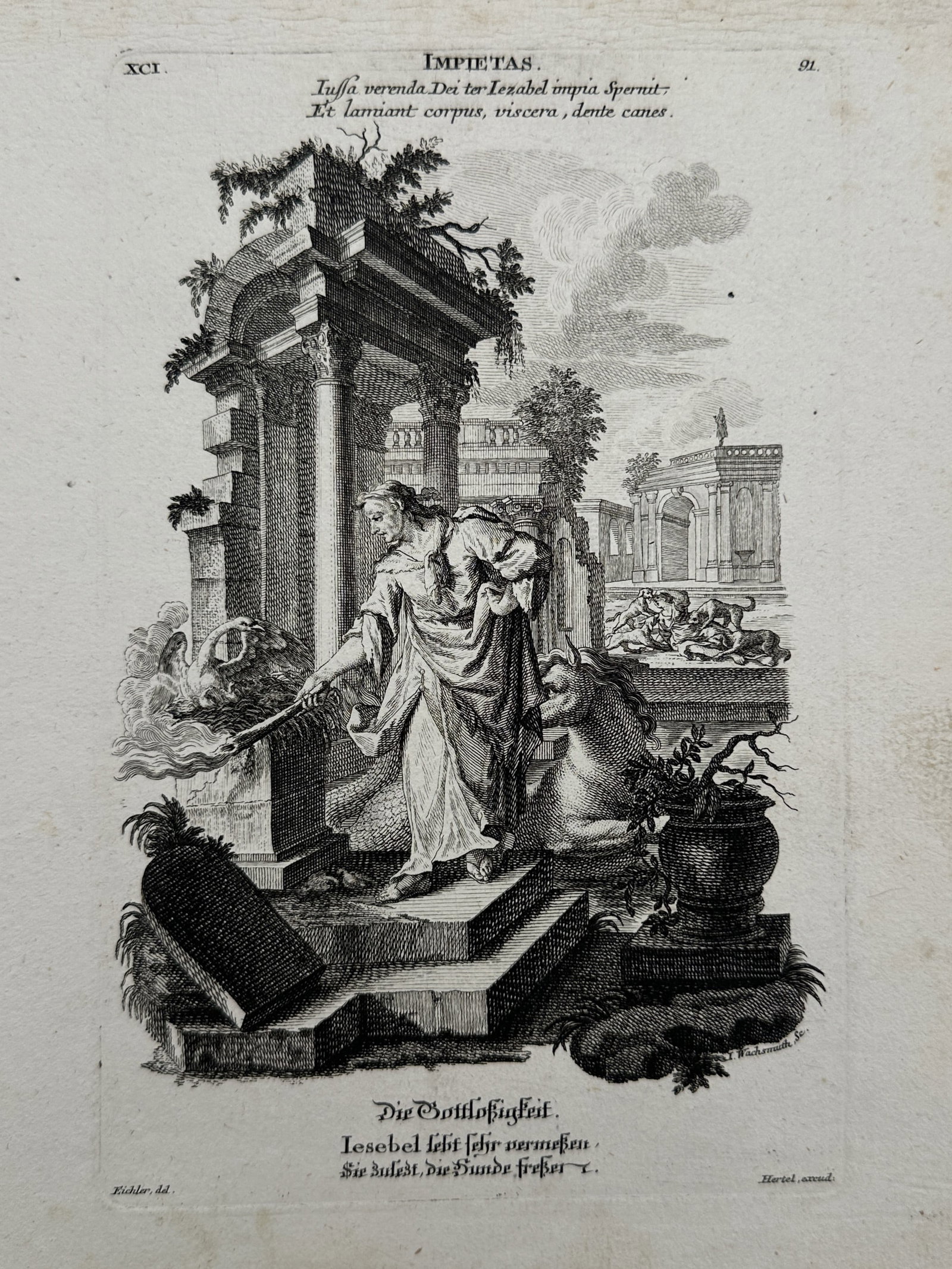 Gottfried Eichler the Younger (1715–1770) – Allegorical Representation of Impietas (Jezebel) (1 of 2)