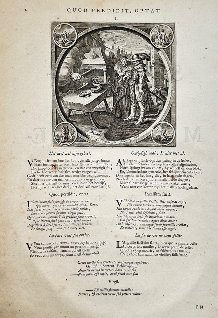 Jacob Cats (1753–1844) – Emblematic Moral Study from Sinne- en Minnebeelden (1 of 2)