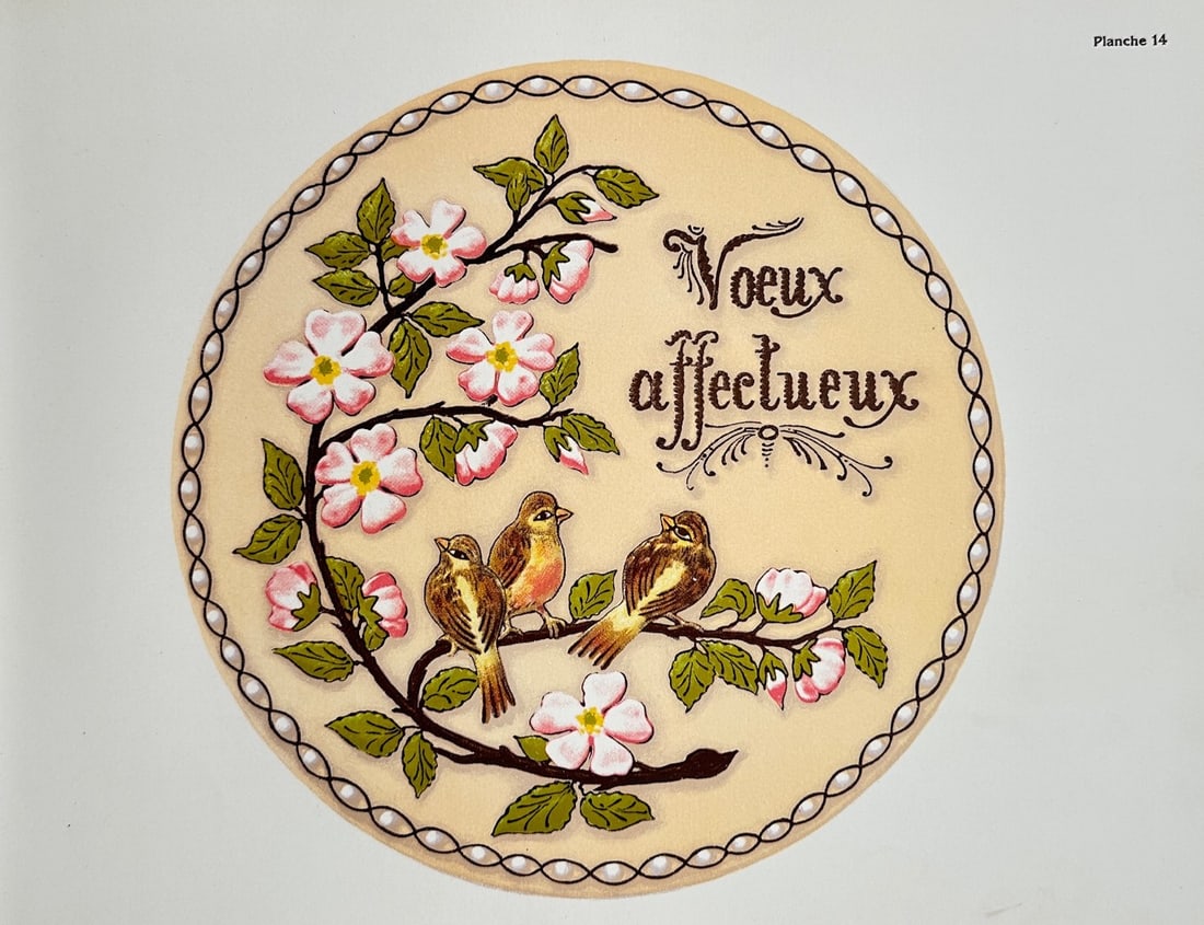Alphonse Mucha (1860–1939) – Art Nouveau Greeting Design (Voeux Affectueux) – Lithograph (1 of 2)