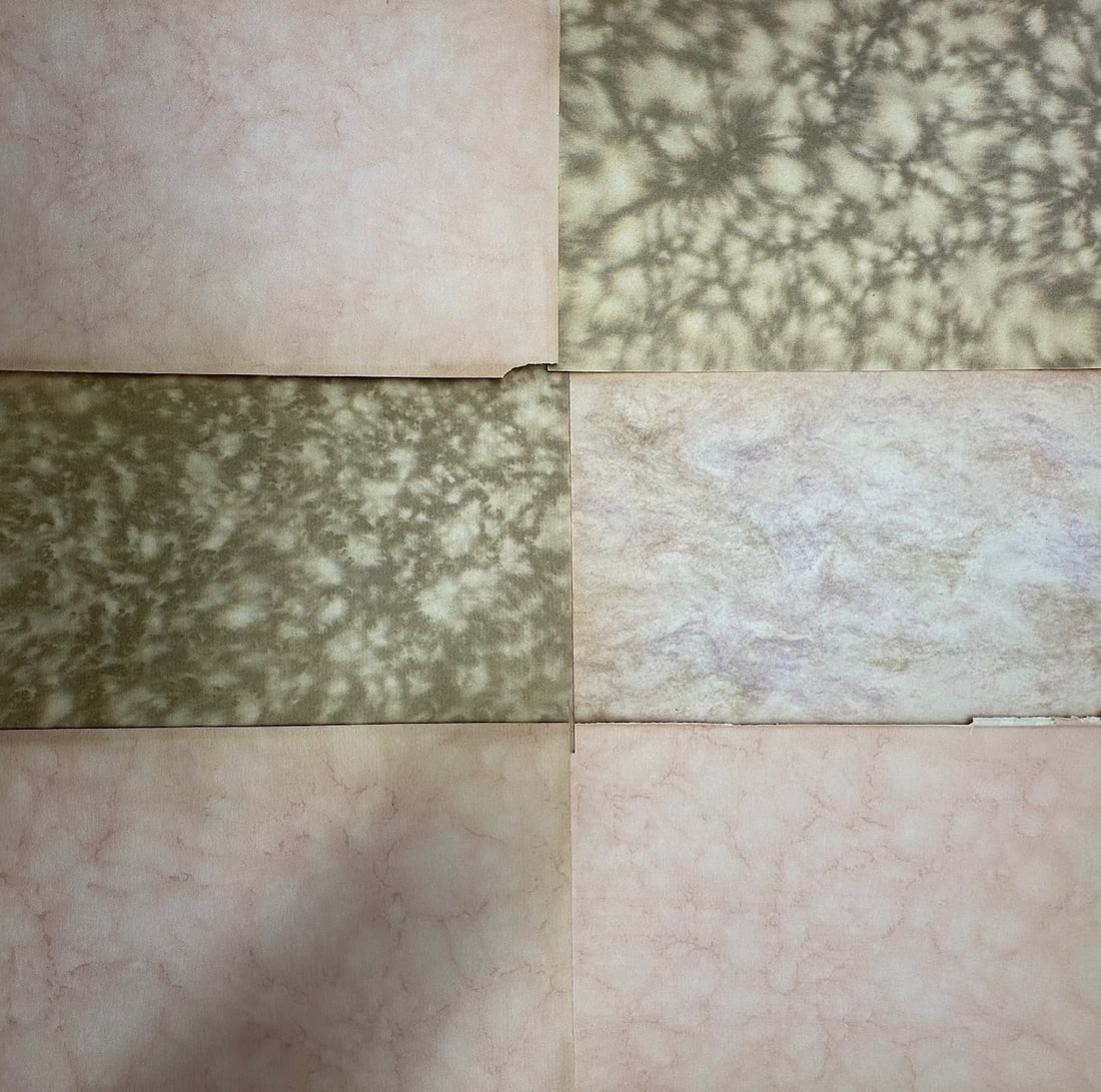 Unknown Artist – Set of 6: Antique Mottled and Cloud-Pattern Book Endpapers (1 of 2)