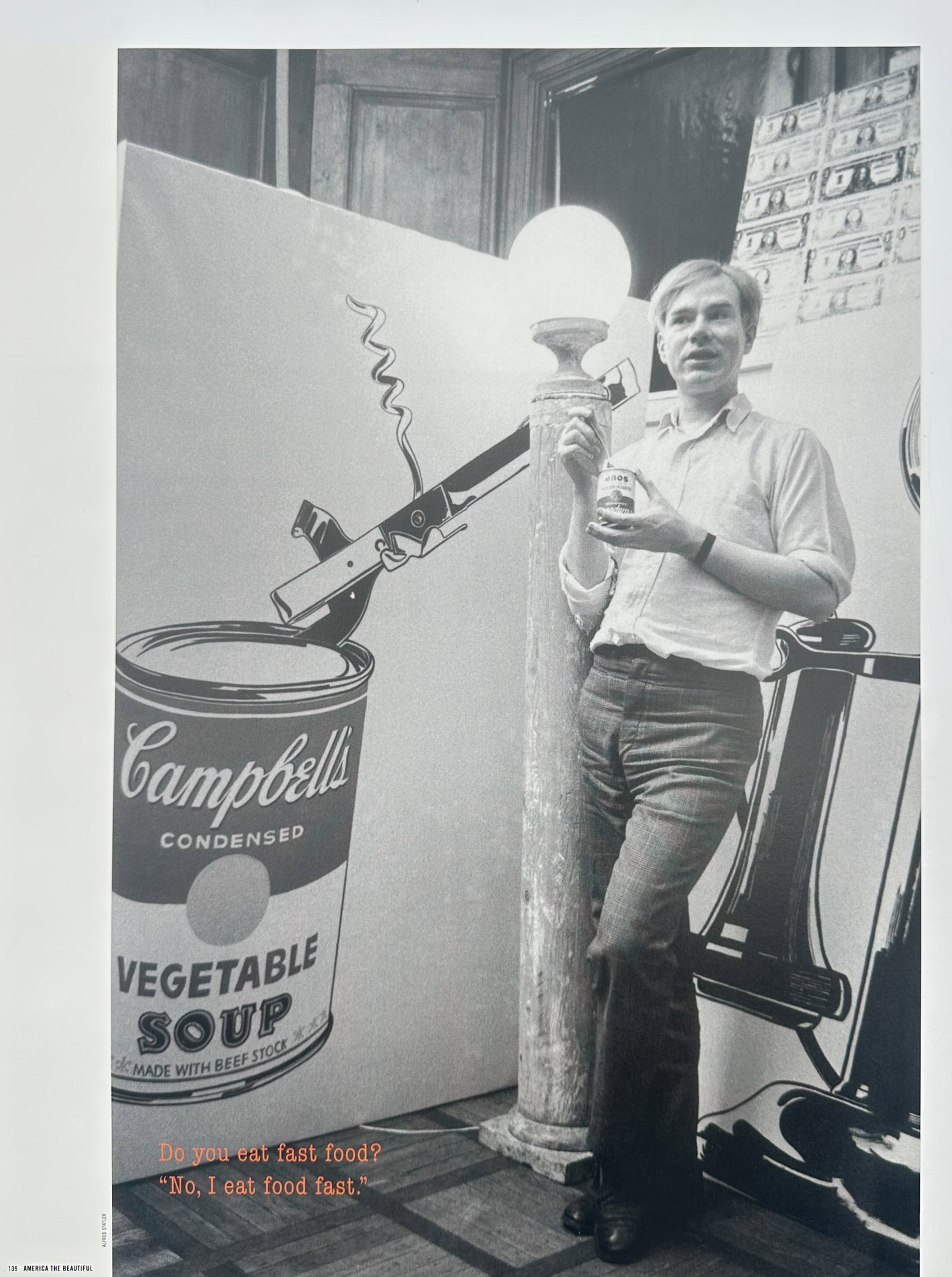 Andy Warhol – Portrait of Andy Warhol with Soup Can – Offset Lithograph (Circa 1960s) (1 of 2)