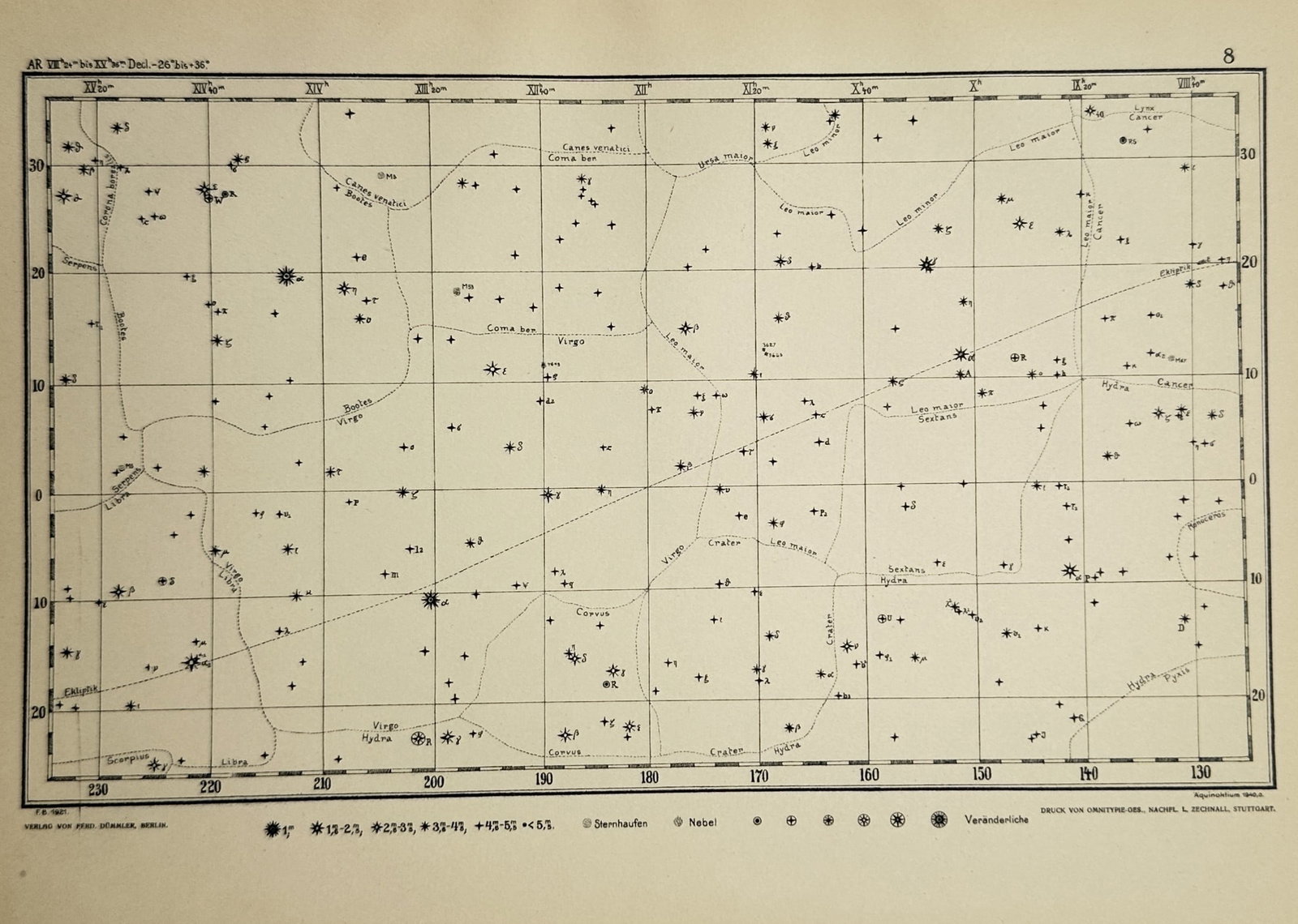 Dr. Edmund Weiss (1837–1917) – Celestial Map of the Southern Constellations – Lithograph (1 of 2)