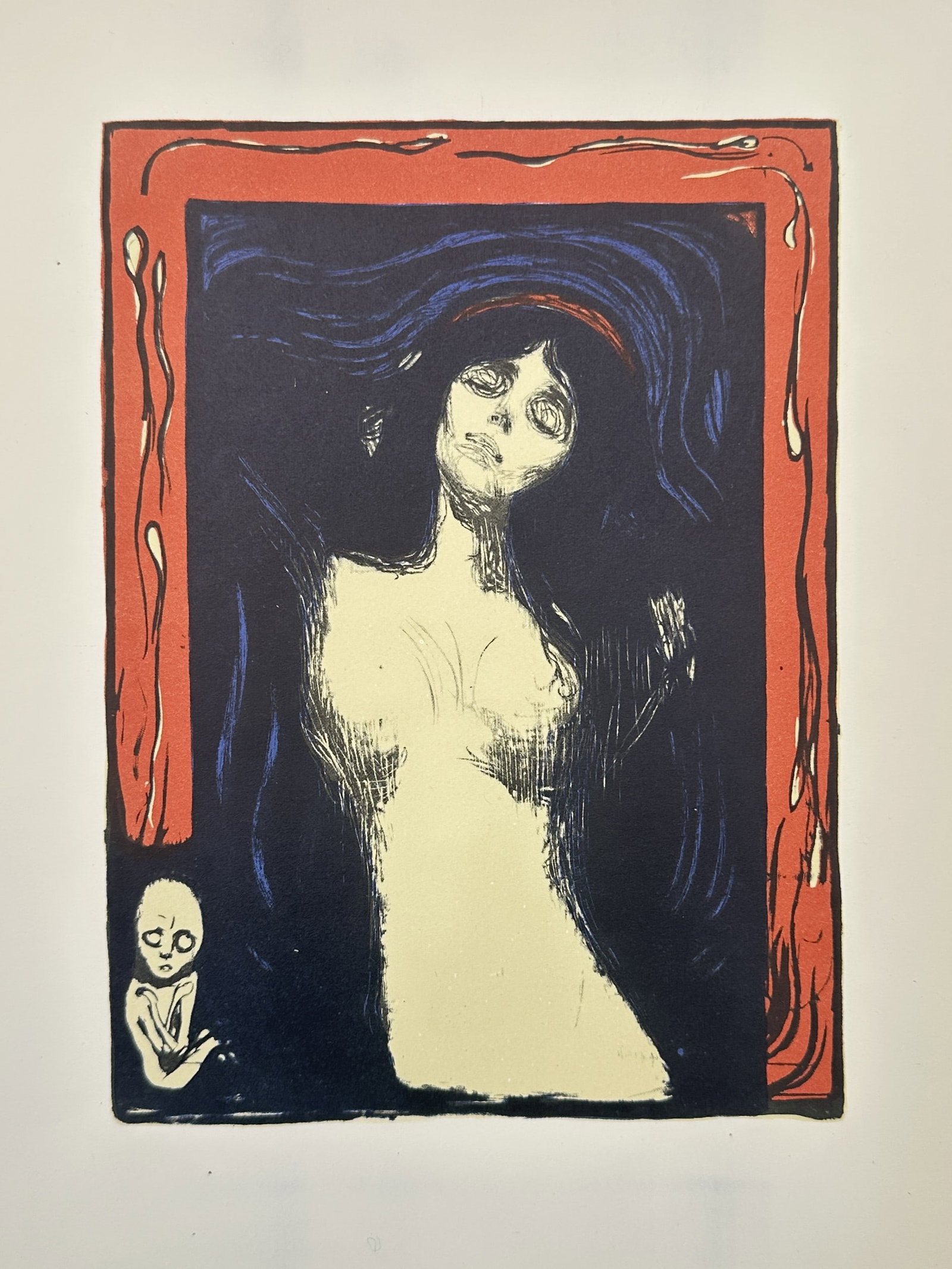 Edvard Munch (1863–1944), after – Expressionist Composition of a Female Nude (Madonna) (1 of 2)