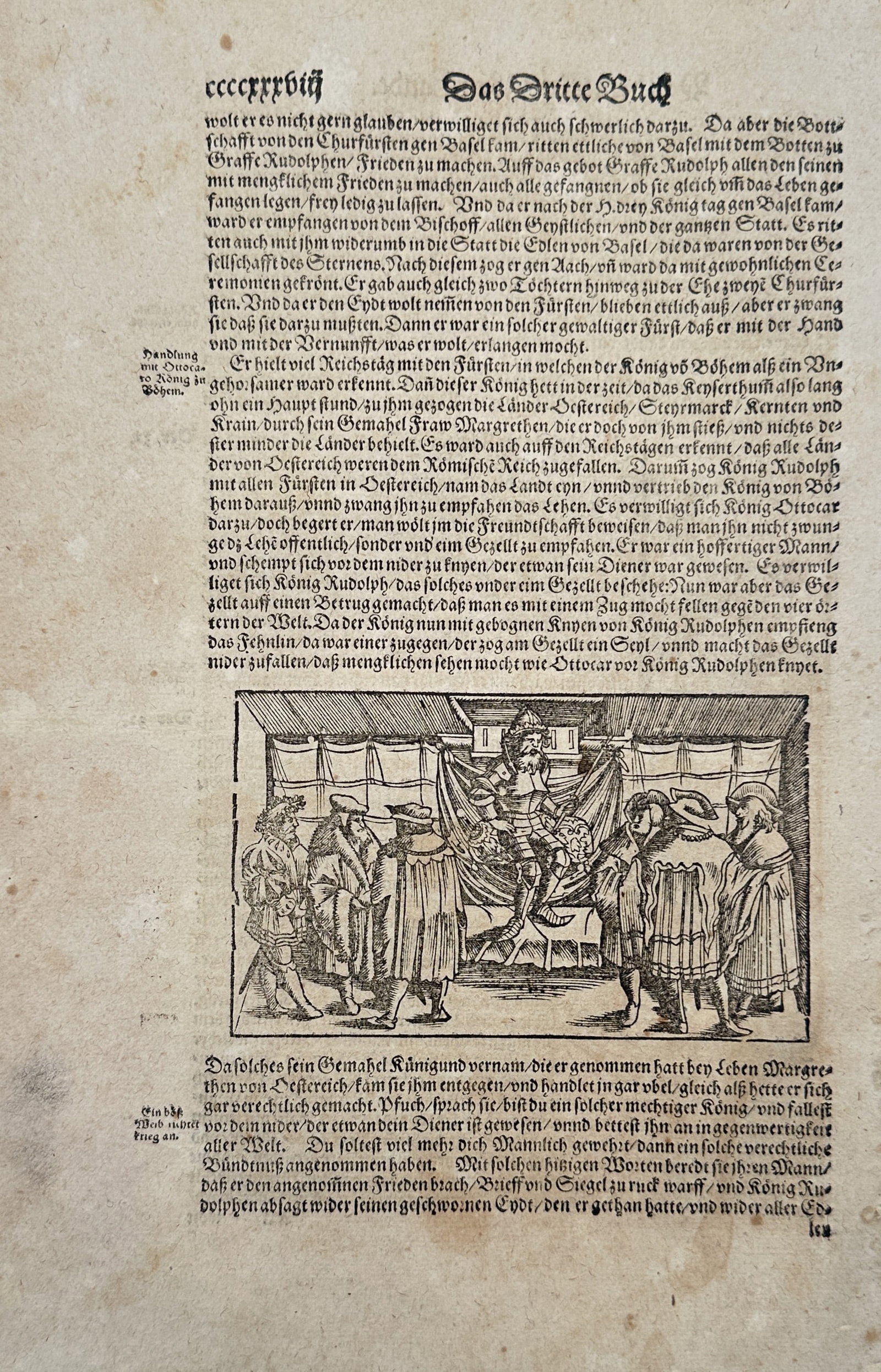 Sebastian Munster – Historical Study and Portrait of Emperor Maximilian I – Woodcut (16th (1 of 2)