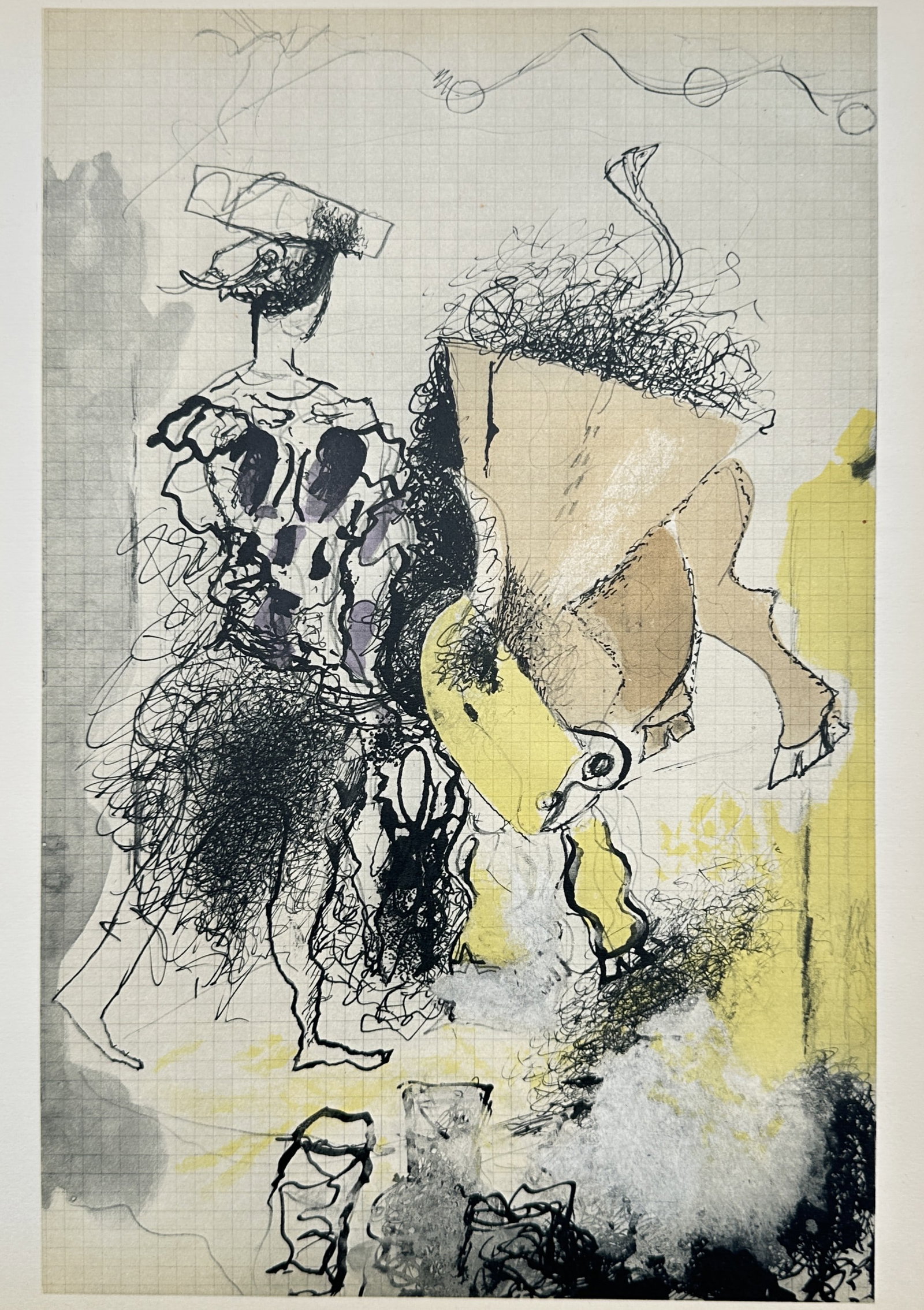Georges Braque, after – View of a Mythological or Pastoral Scene – Offset Print (20th Century) (1 of 2)