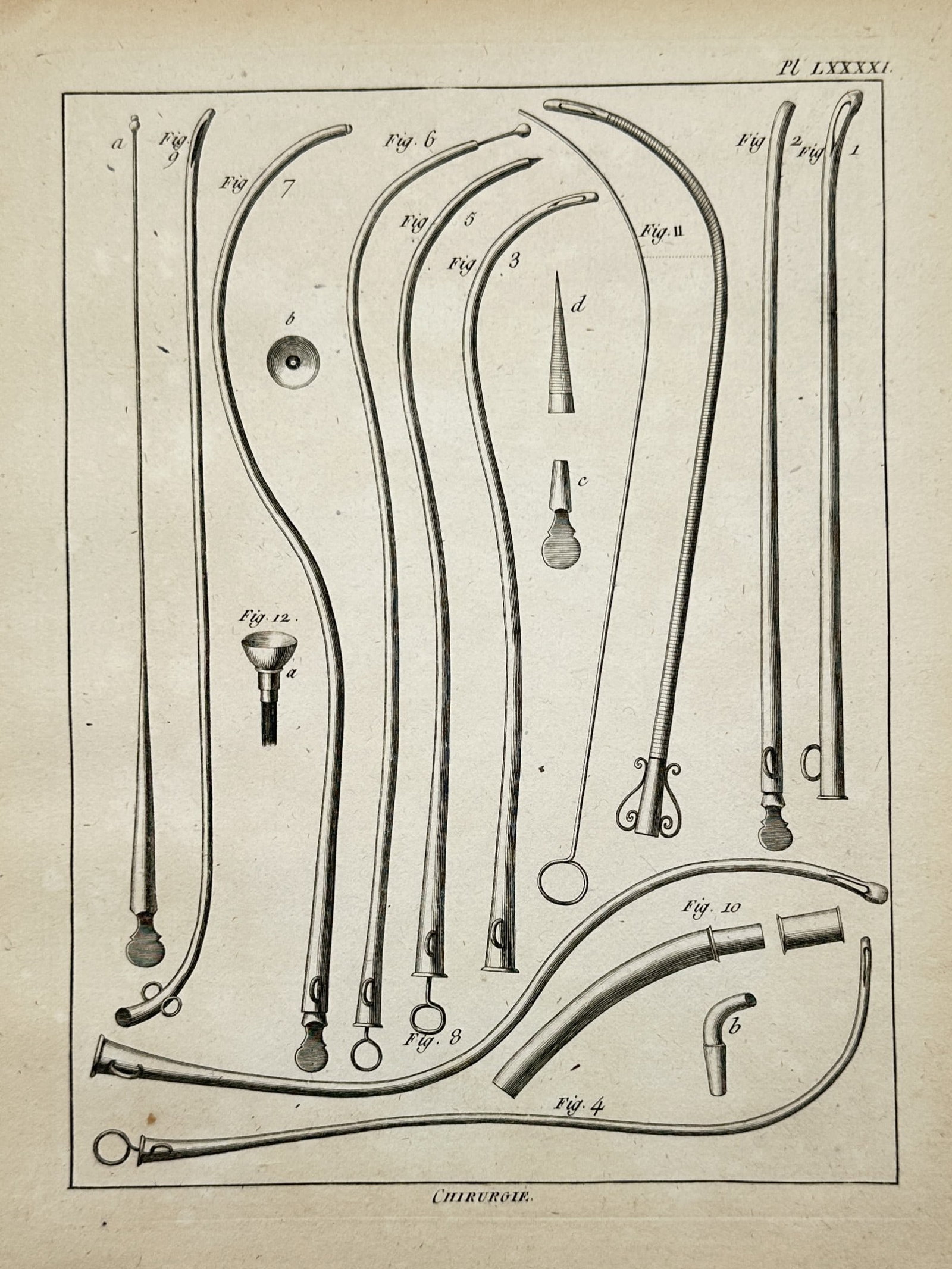 Robert Bénard (1734–1785) – View of Surgical Instruments – Engraving (1763) (1 of 2)