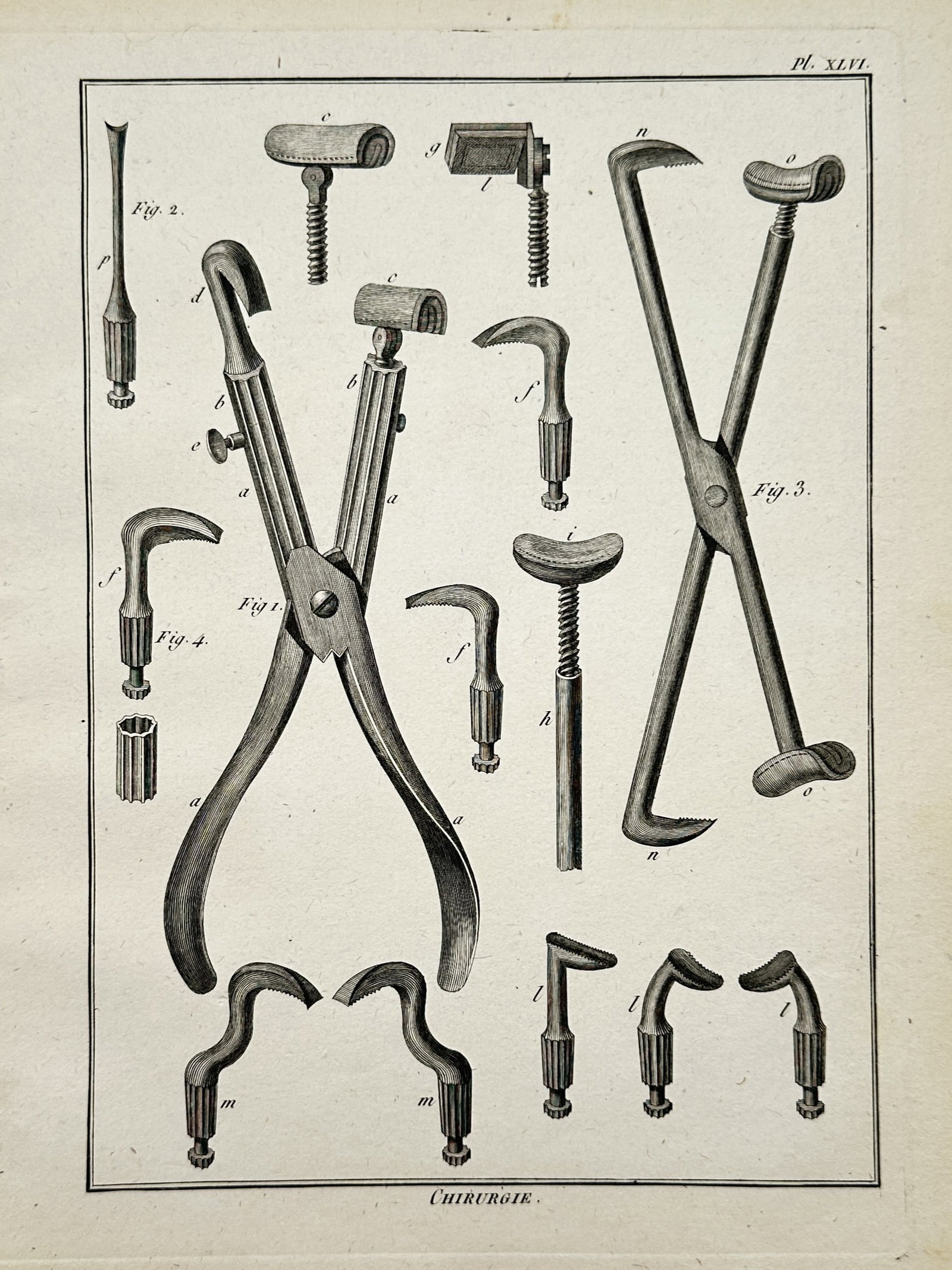 Robert Bénard (1734–1785) – View of Surgical Instruments – Engraving (1763) (1 of 2)