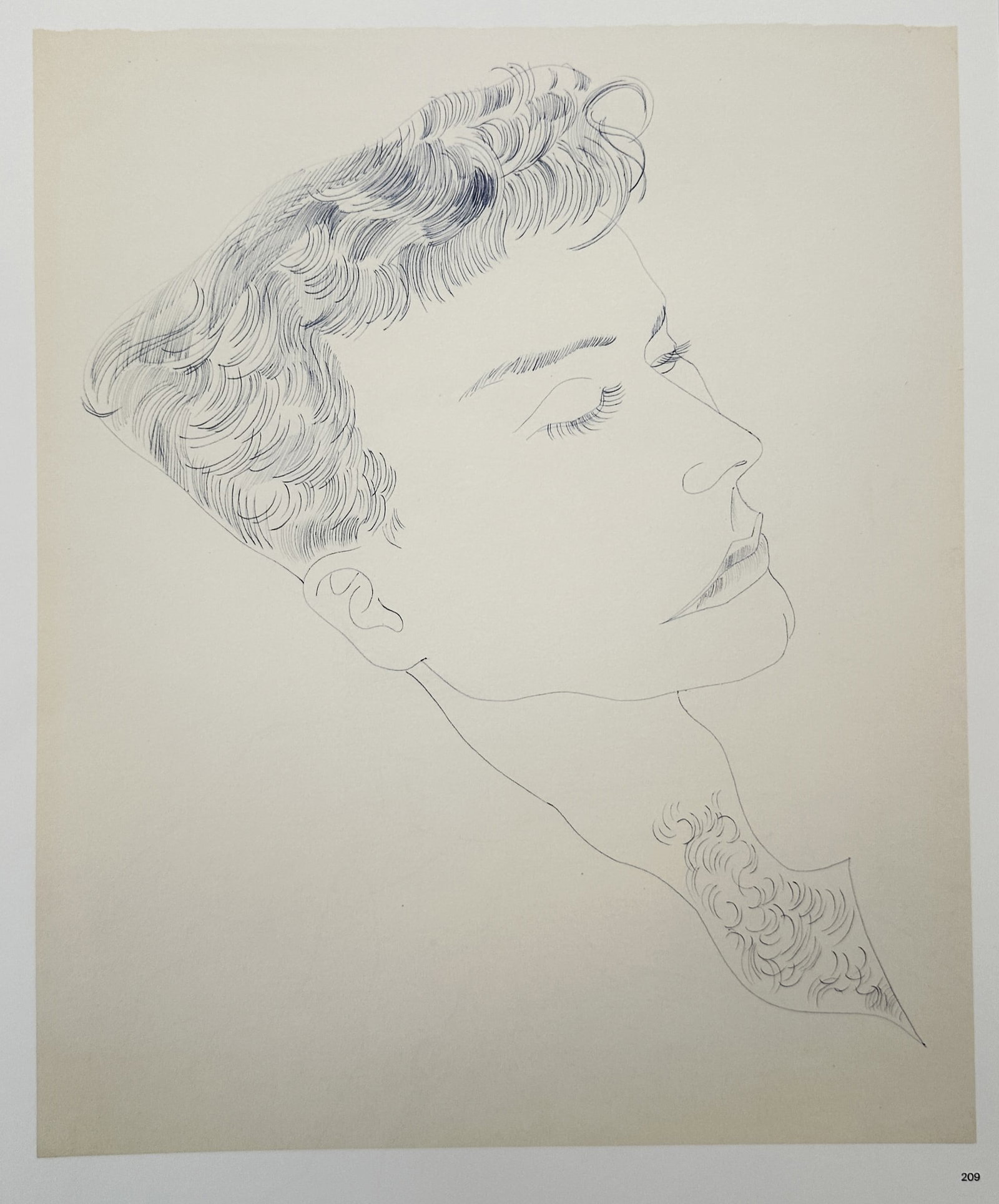 Andy Warhol (1928–1987), after – Male Portrait Study in Profile – Offset print (20th Century) (1 of 2)