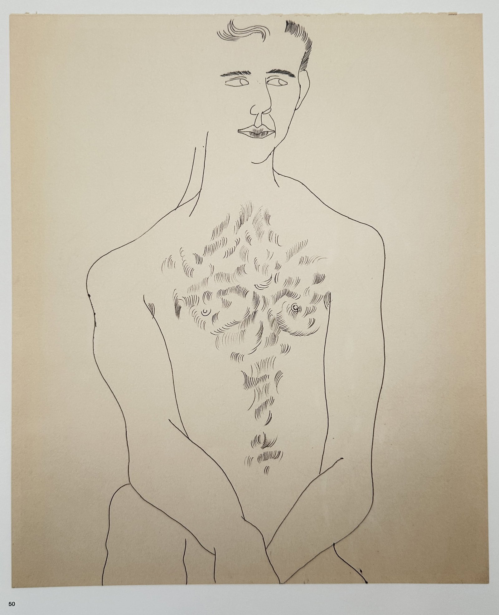Andy Warhol (1928–1987), after – Frontal Male Torso Study – Offset print (20th Century) (1 of 2)