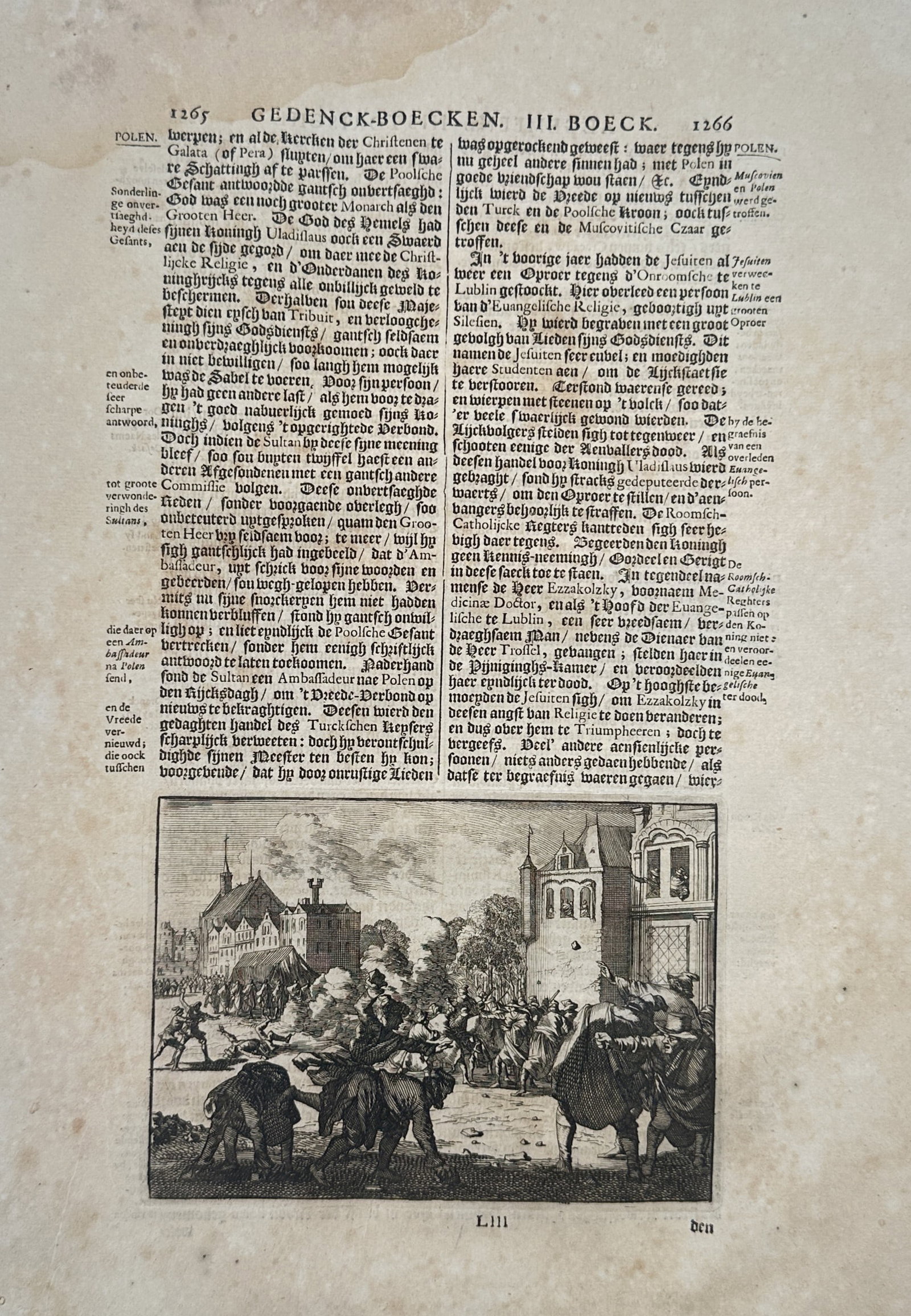 Jan Luyken – Historical Scene with an Embassy or Public Procession – Engraving (17th century) (1 of 2)