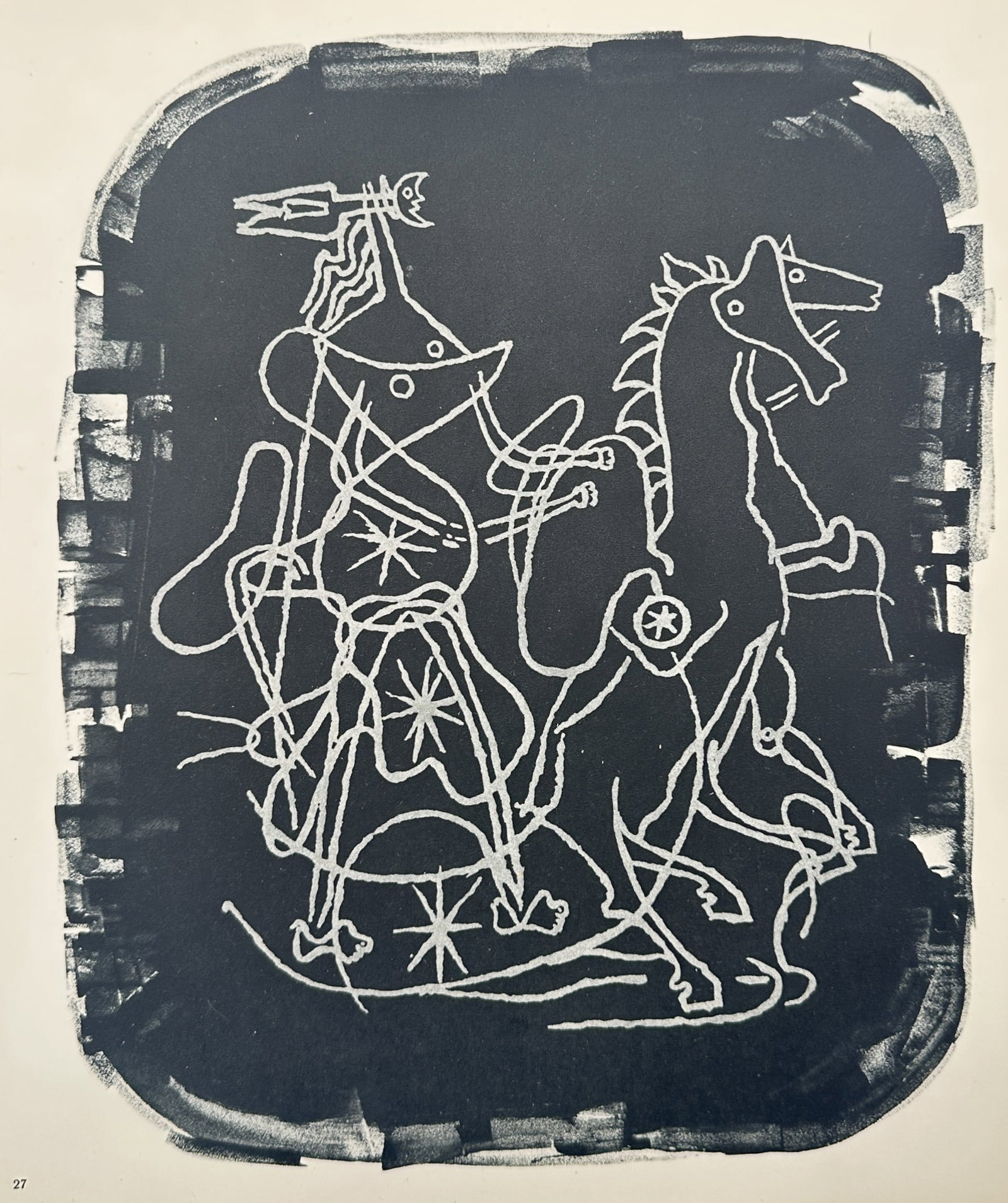 Georges Braque (1882–1963), after – Horse and Rider – Offset print (20th Century) (1 of 2)