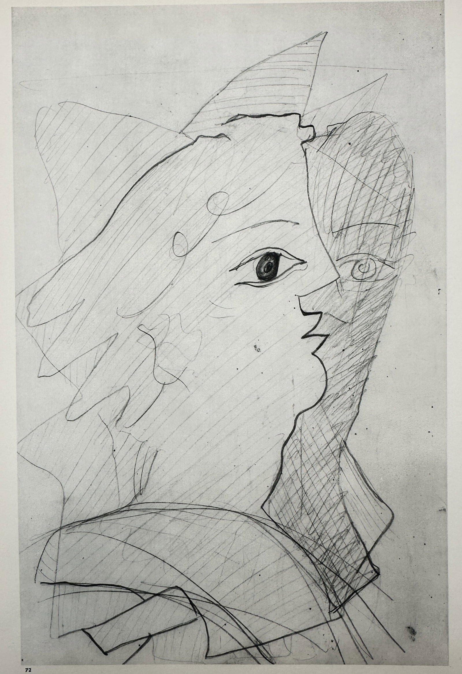 Georges Braque (1882–1963), after – Two Faces in Profile – Offset print (20th Century) (1 of 2)