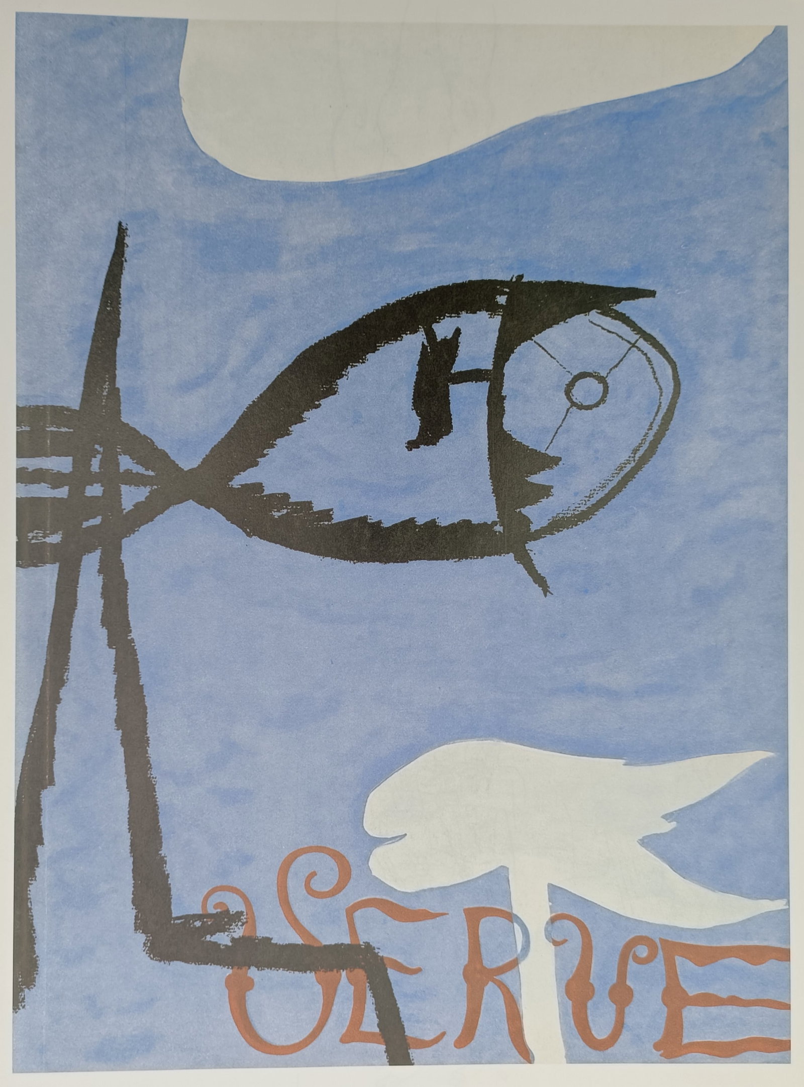 Georges Braque (1882–1963) – Abstract Composition with Fish and Bird – Lithograph (20th (1 of 2)