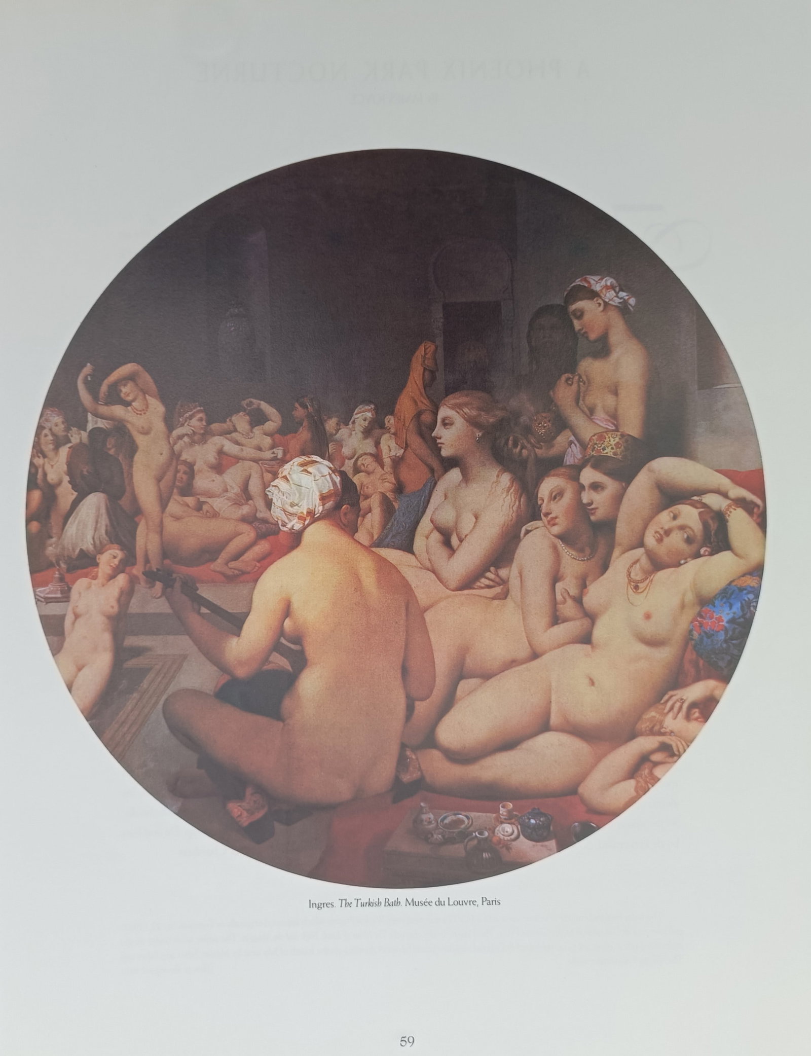 Jean-Auguste-Dominique Ingres, after – Reproduction of The Turkish Bath – Offset print (1 of 2)