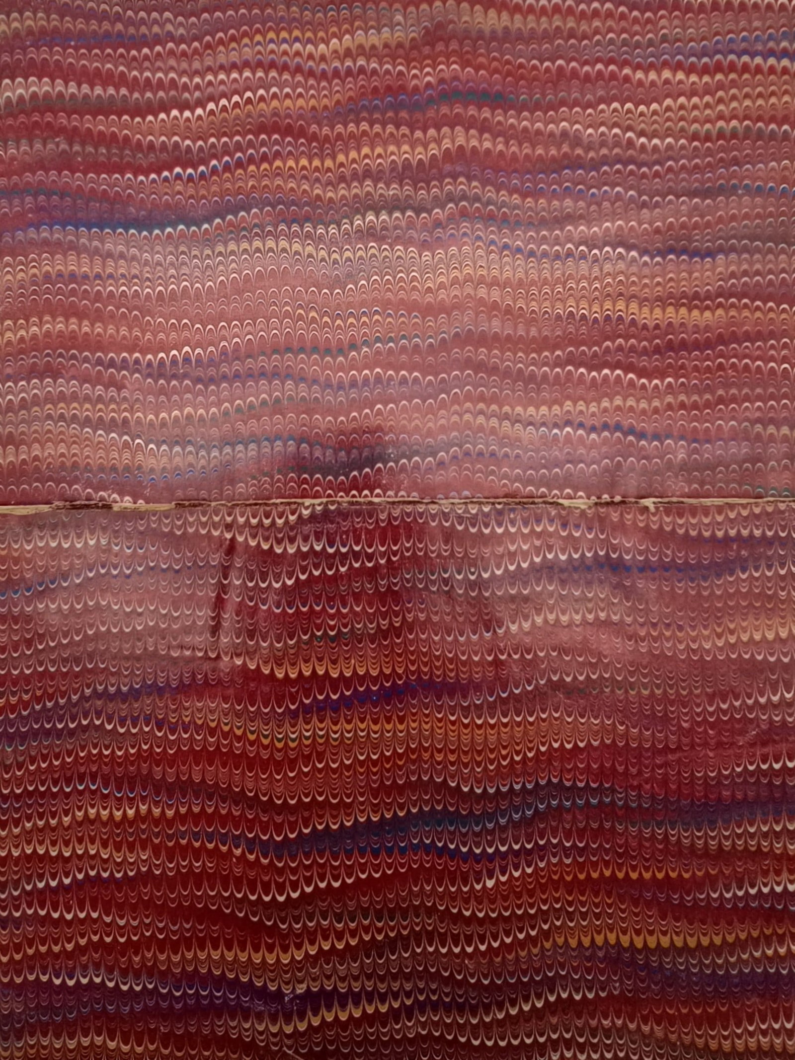 Unknown Artist – Set of 2 Marbled Book Endpapers – Marbled Paper (19th century) (1 of 2)