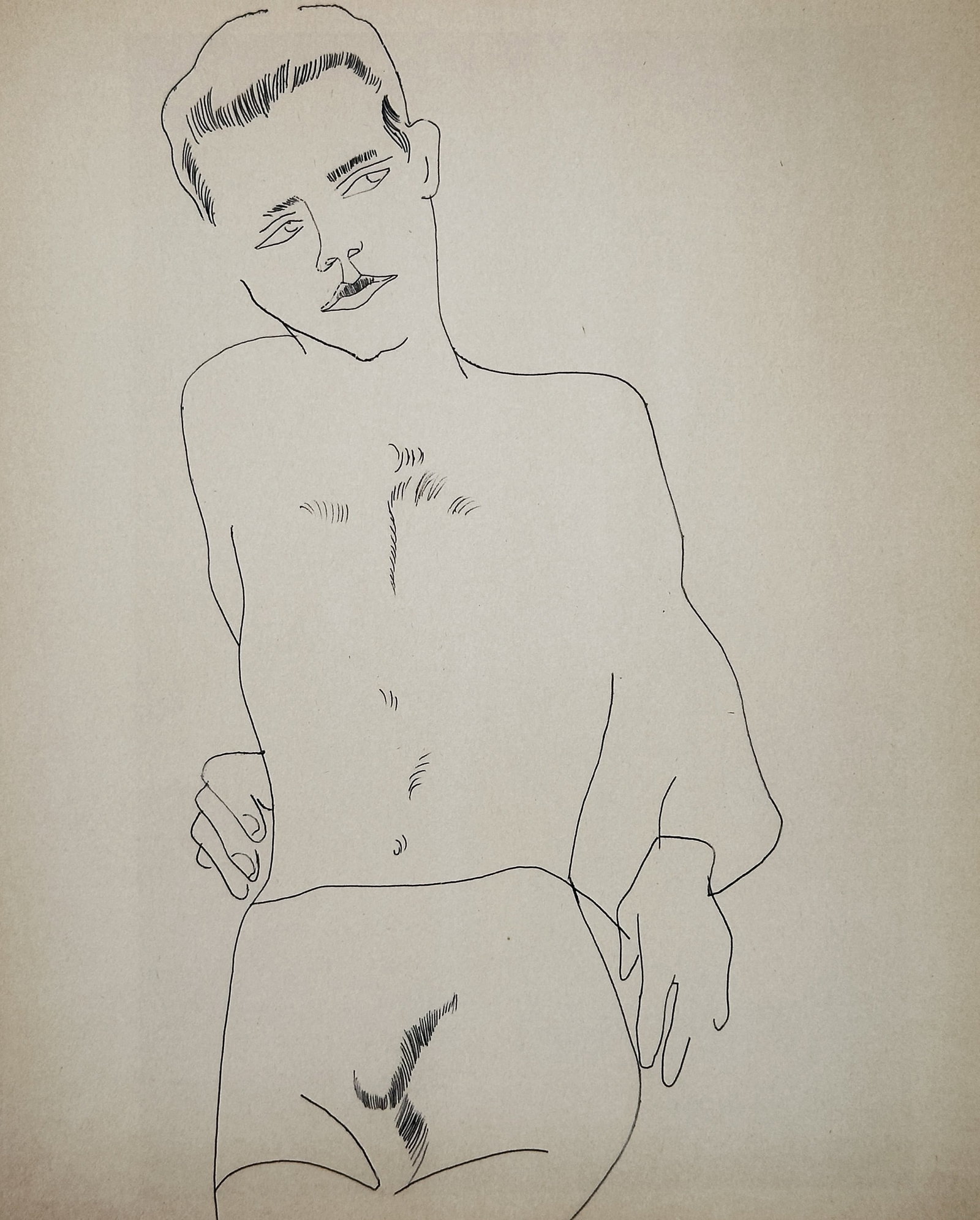 Andy Warhol, after – Male Figure – Offset lithographic reproduction (2006) (1 of 2)