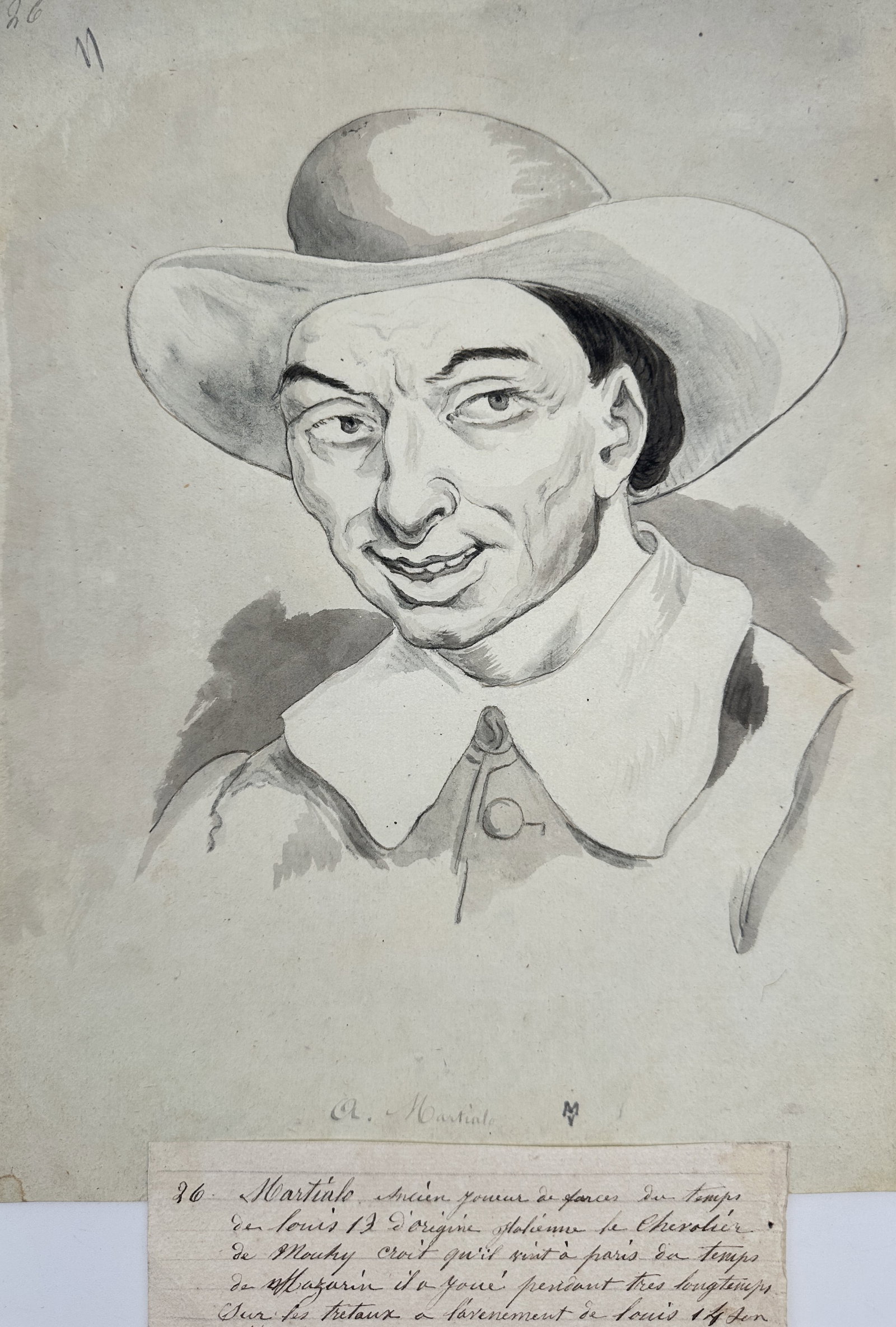 Charles-Martial Potémont – Portrait of Martinet – Etching (19th Century) (1 of 3)