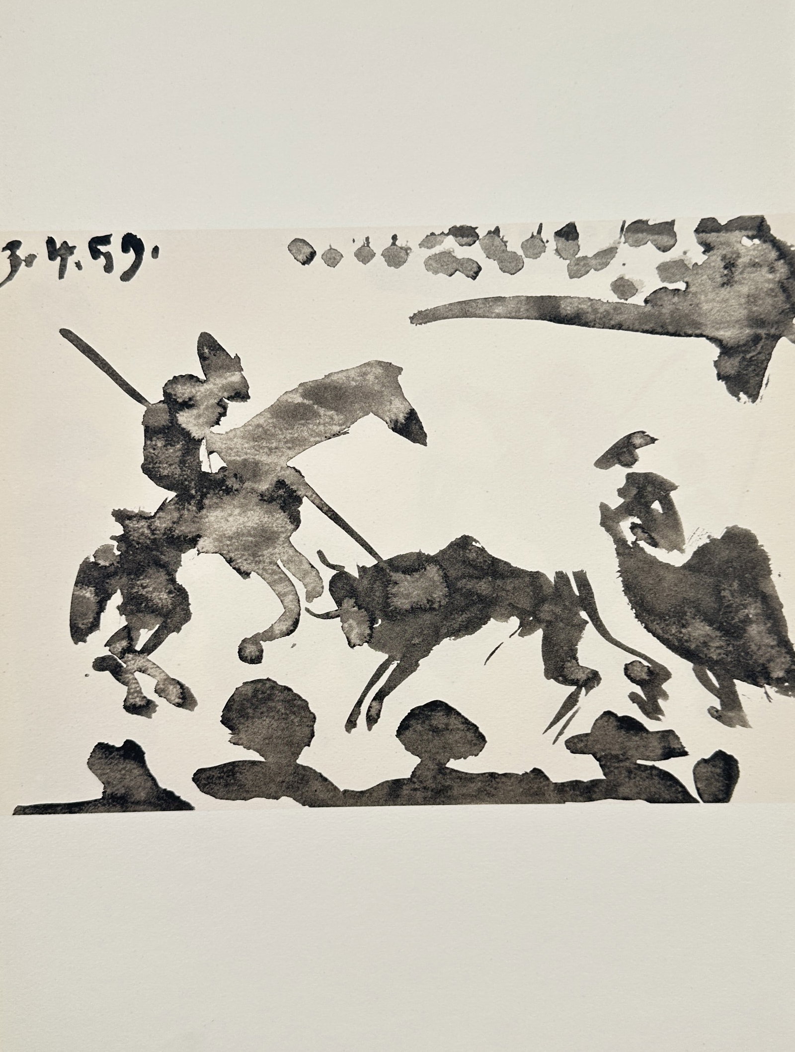 Pablo Picasso, after – Bullfight Scene – Offset print (20th Century) (1 of 2)