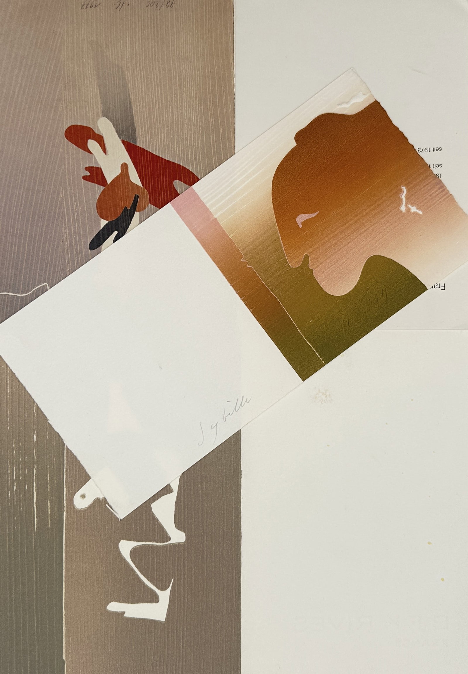 Franz Eggenschwiler, after – Set of 2: Abstract Compositions – Offset prints (20th Century) (1 of 2)