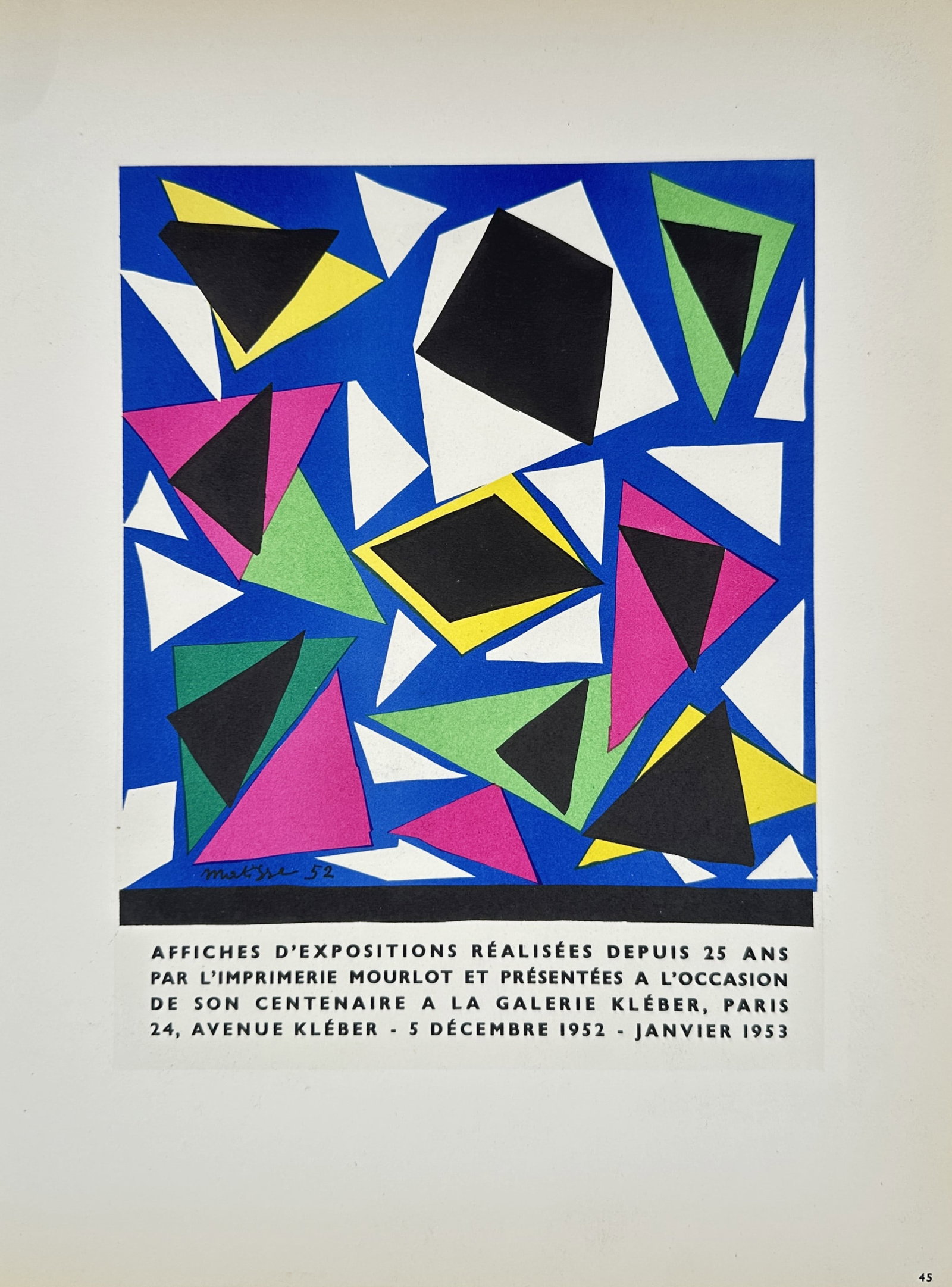 Henri Matisse,after – Exhibition Posters Created Since 25 Years by Mourlot Printing – Offset (1 of 2)