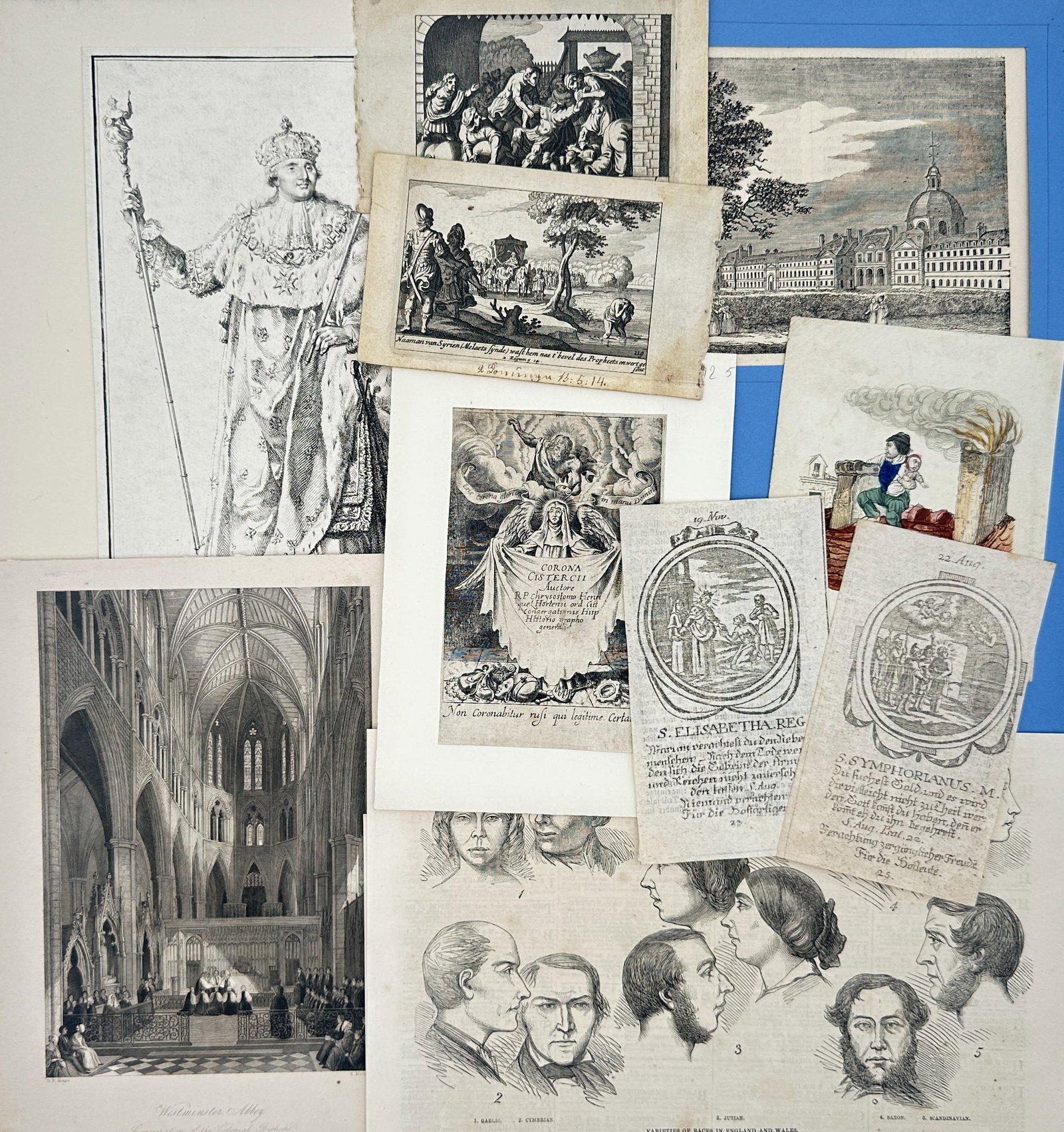 Unknown Artist – Set of 10: Eclectic Historical, Biblical, and Portrait Studies – Engravings (1 of 2)