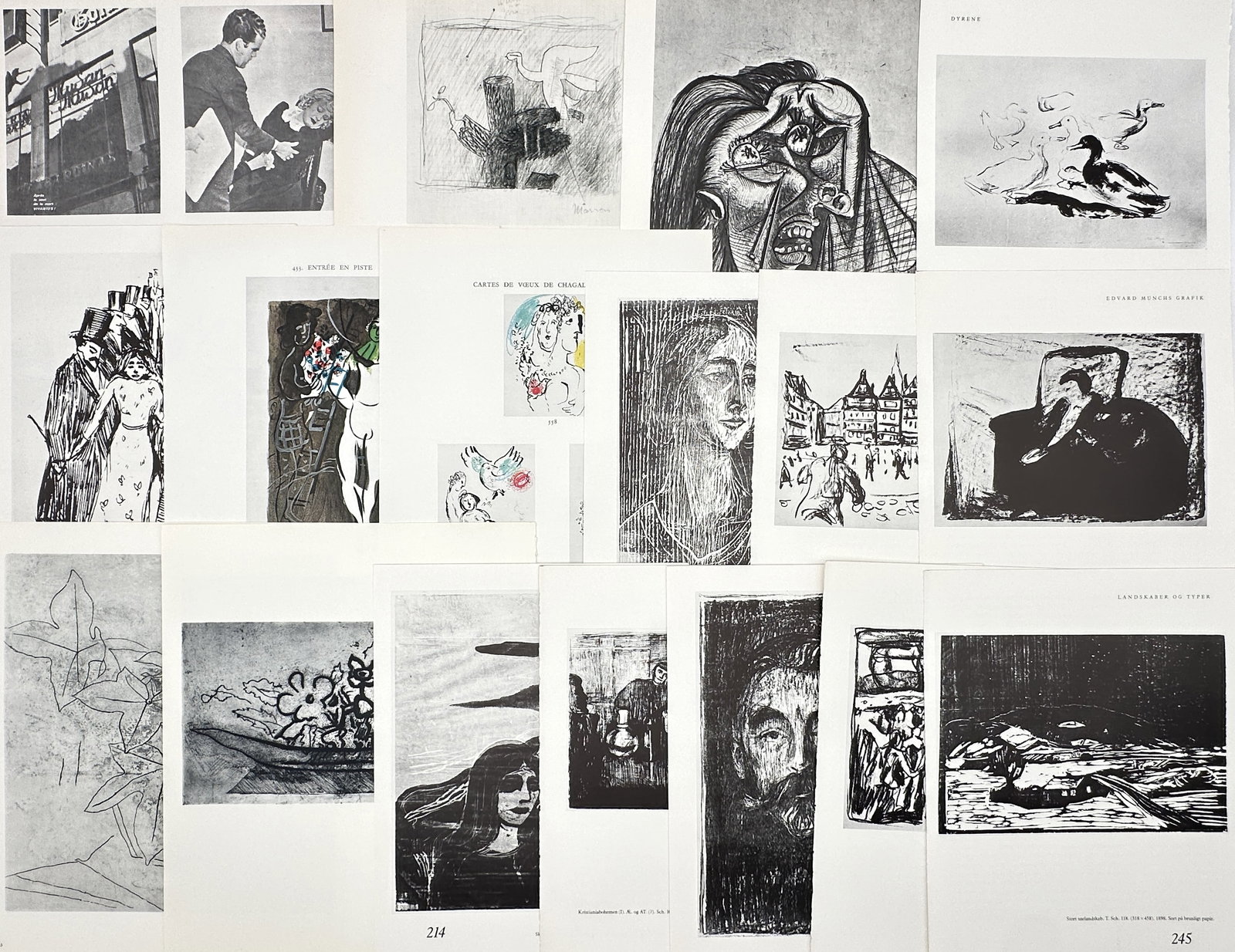 Various Artists – Set of 18: Avant-Garde Graphics and Expressions – Offset Prints (20th Century) (1 of 2)