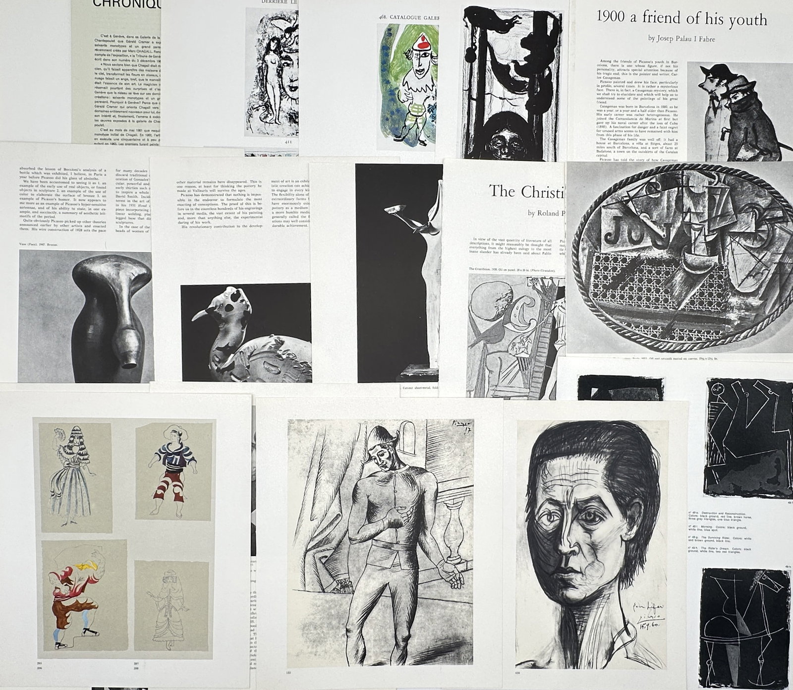 Various Artists – Set of 18: Modernist Lithographs and Avant-Garde Drawings – Offset Prints (1 of 2)
