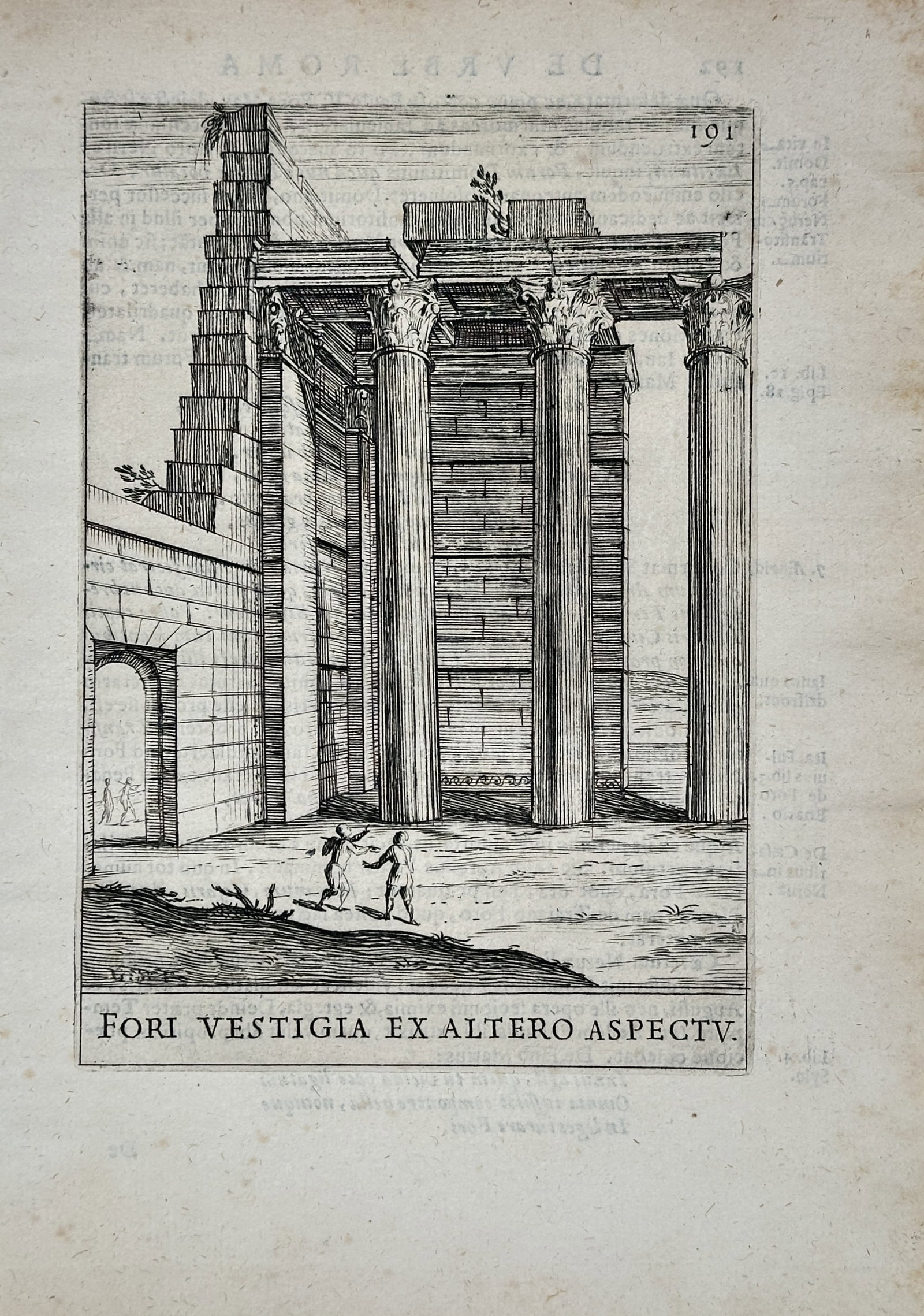 Alessandro Donati – Remains of the Forum – Engraving (17th Century) (1 of 2)