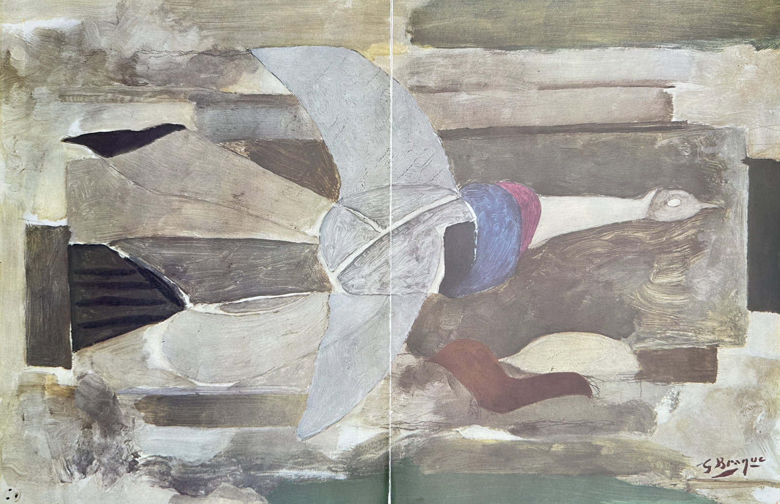 Georges Braque,after – Bird in Flight – Offset print (20th Century) (1 of 3)