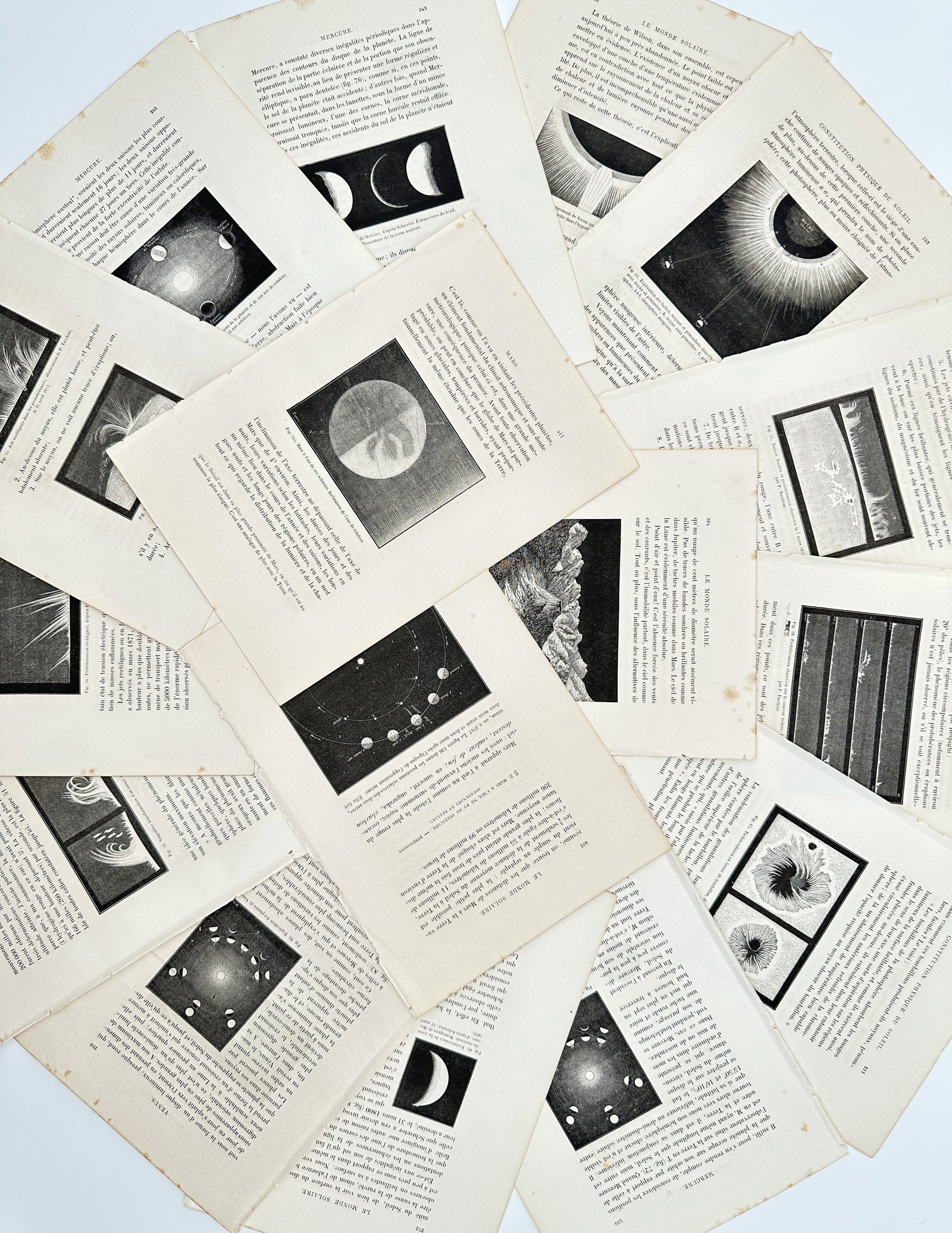 Amédée Guillemin – Set of 16: Astronomical Diagrams and Celestial Phenomena – Lithographs (1 of 2)