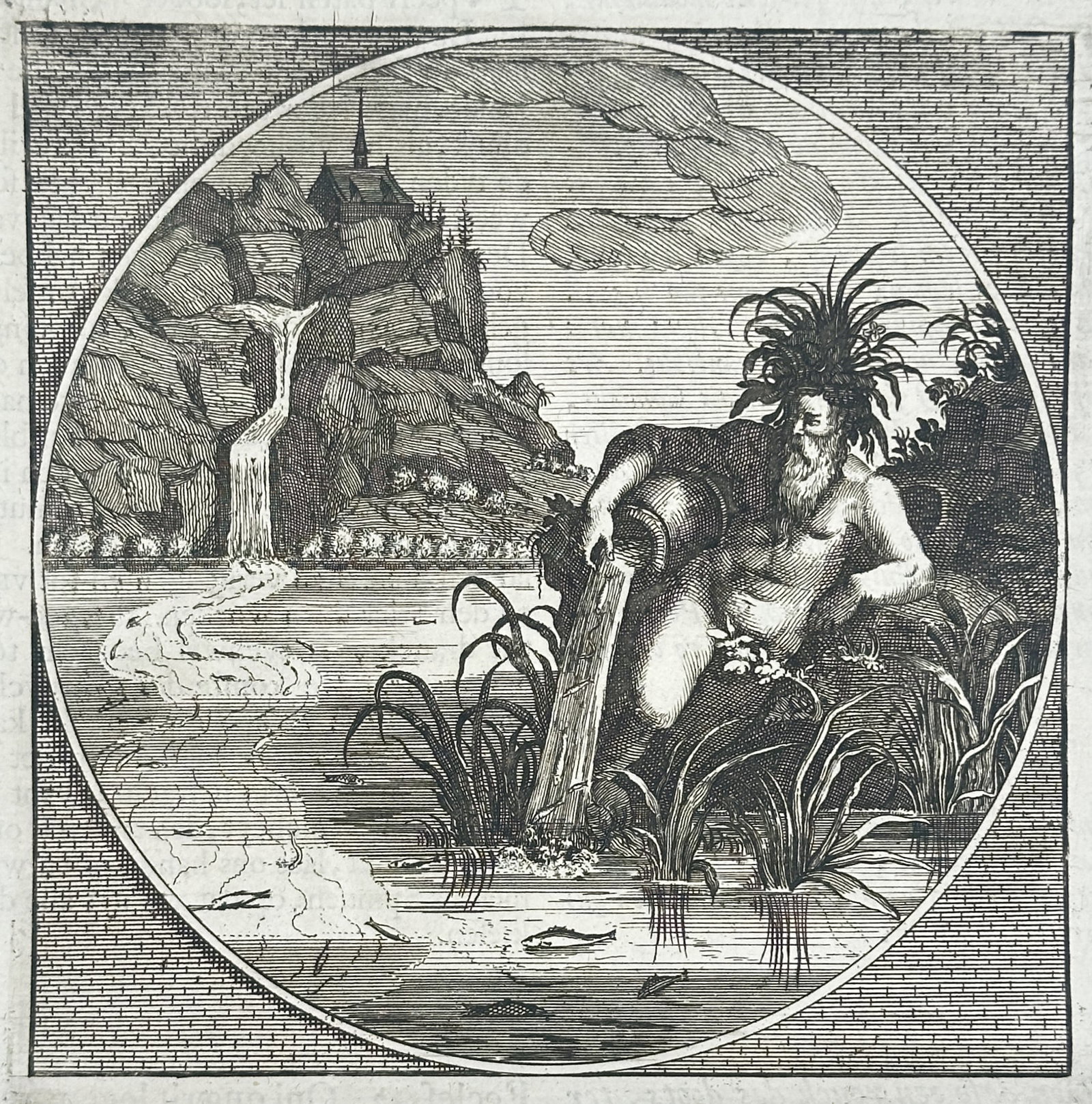 Jacob Cats – Tangor, Non Frangor Ab Undis – Engraving (17th Century) (1 of 3)